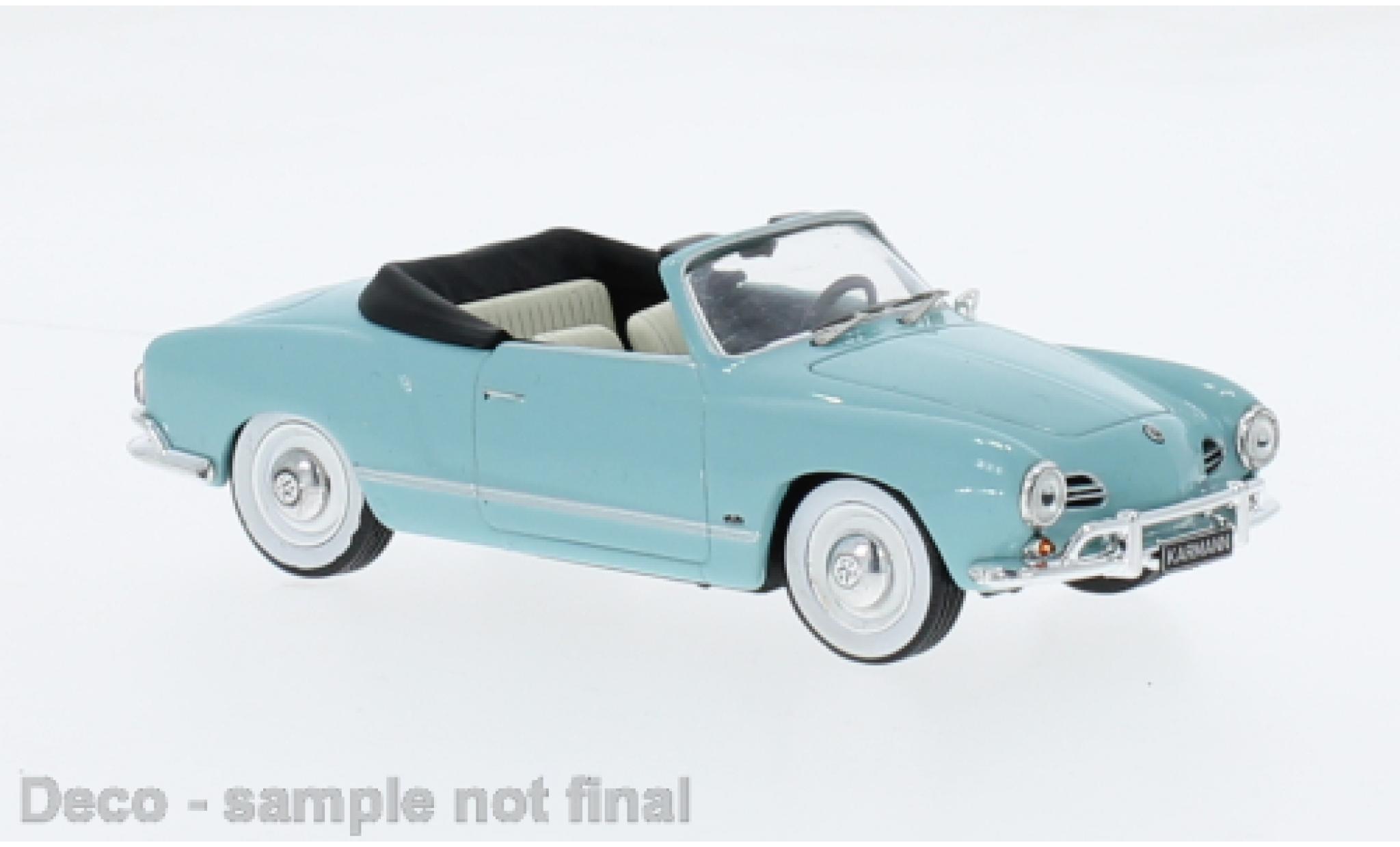 Volkswagen Karmann 1/43 IXO Ghia blue clair 1955 diecast model cars