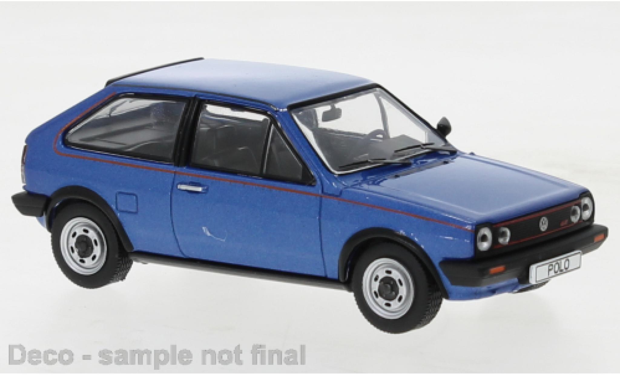 Volkswagen Polo 1/43 IXO Coupe GT metallise blue 1985 diecast model cars