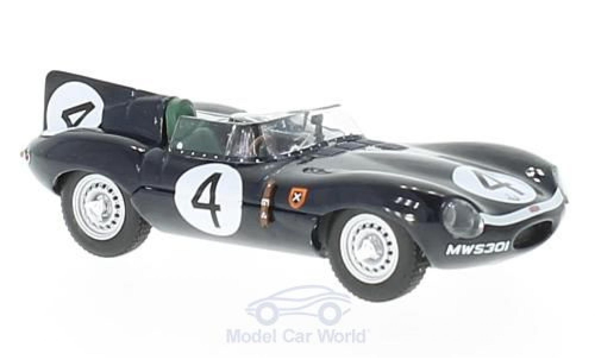 Jaguar D-Type 1/43 IXO RHD No.4 24h Le Mans 1956 N.Sanderson/R.Flockhart diecast model cars