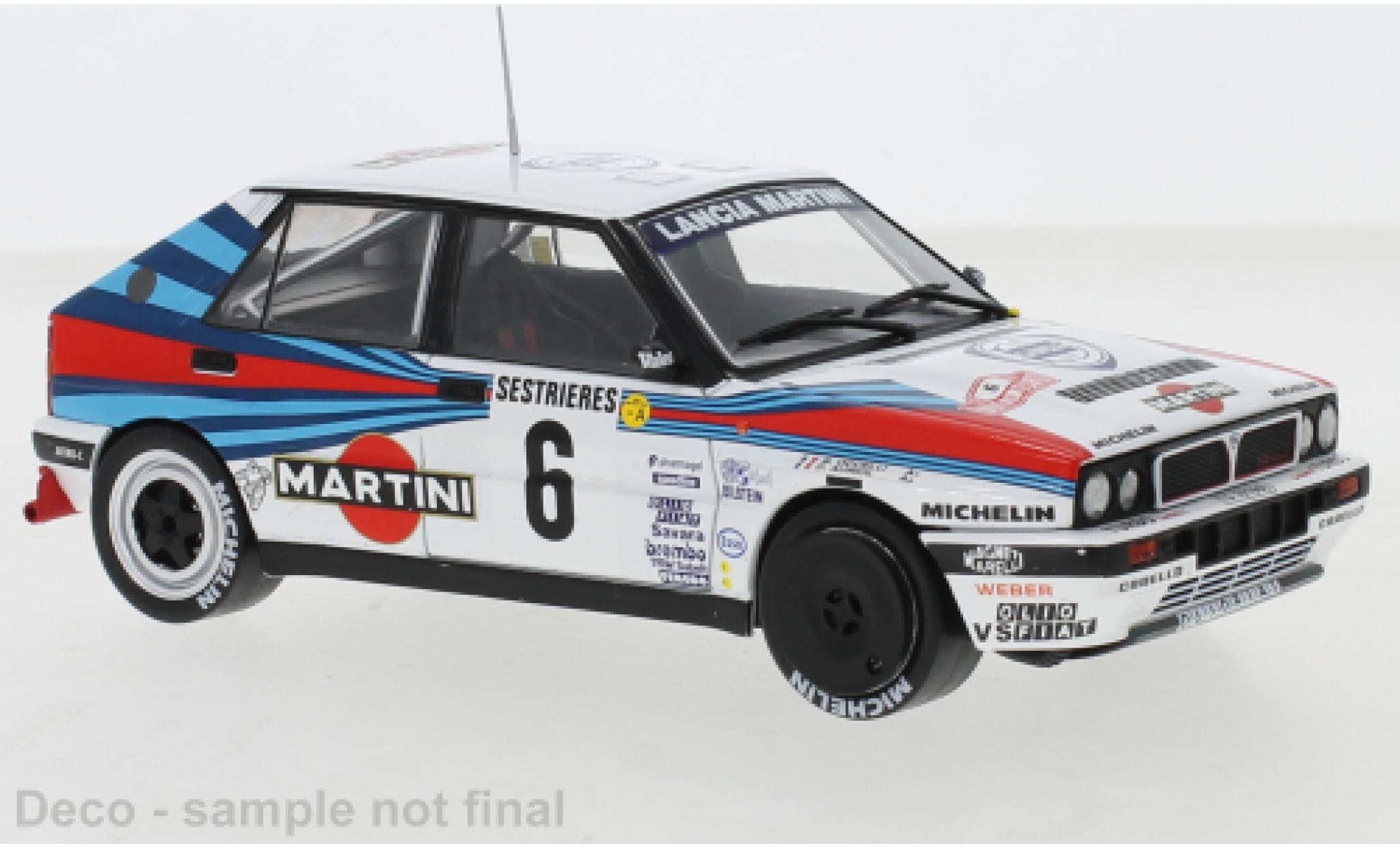 Lancia Delta 1/24 IXO Integrale 16V No.6 Martini Racing Martini Rally Monte Carlo 1989 D.Auriol/B.Occelli diecast model cars