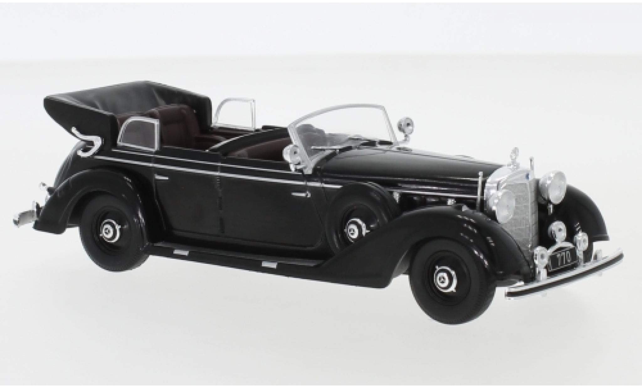 Mercedes 770 1/43 IXO K Convertible black 1938 diecast model cars