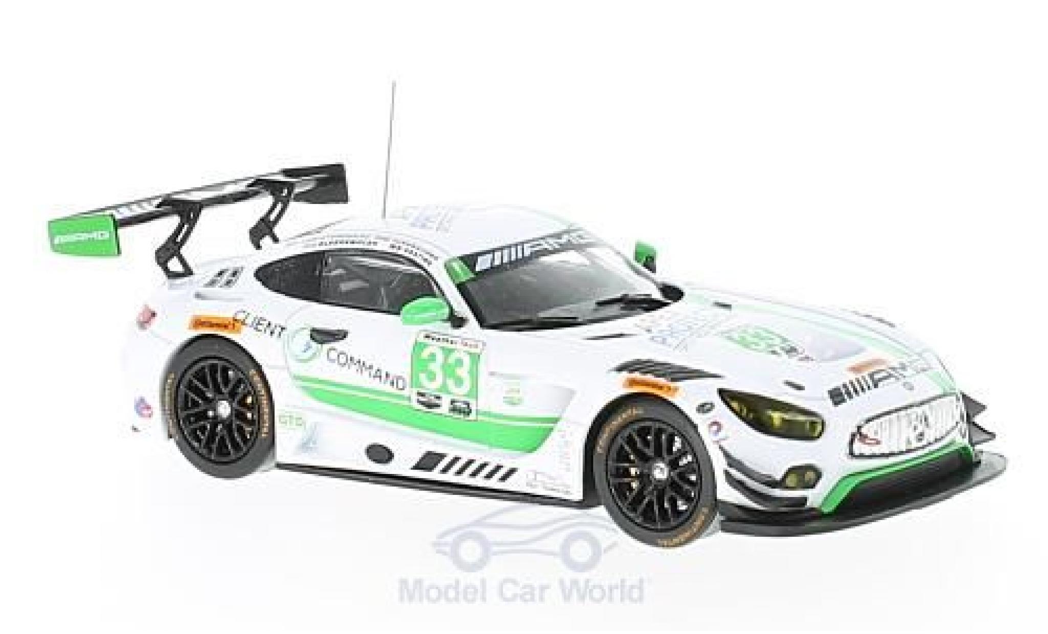 Mercedes AMG GT 1/43 IXO 3 No.33 Riley Motorsports 24h Daytona 2017 J.Bleekemolen/A.Christodoulou/M.Farnbacher/B.Keating diecast model cars