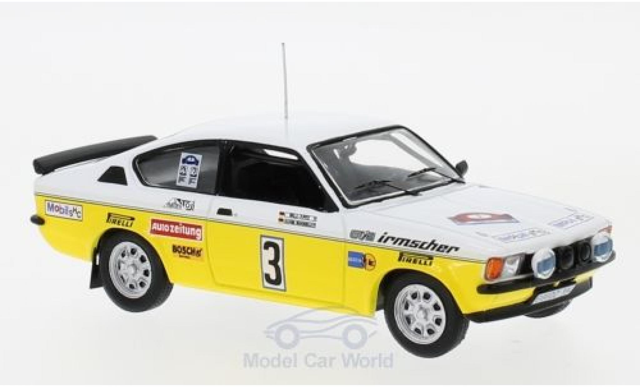 Opel Kadett GT 1/43 IXO C GT/E No.3 Irmscher Tuning Rally DM Rally Hunsr&uuml;ck 1978 A.Warmbold/W.Pitz diecast model cars