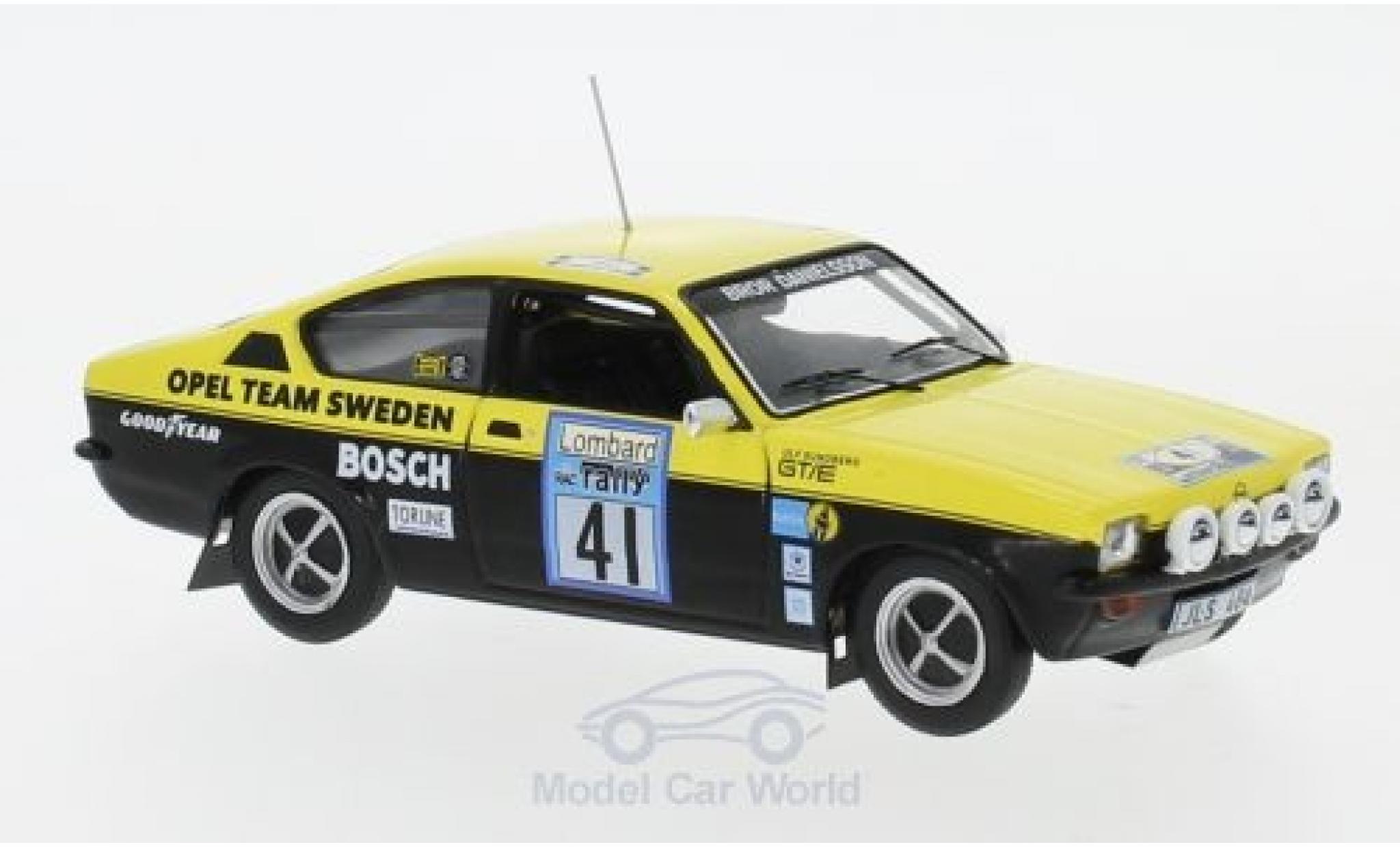 Opel Kadett GT 1/43 IXO C GT/E No.41 Team Sweden Rally WM RAC Rally 1976 B.Danielsson/U.Sundberg diecast model cars