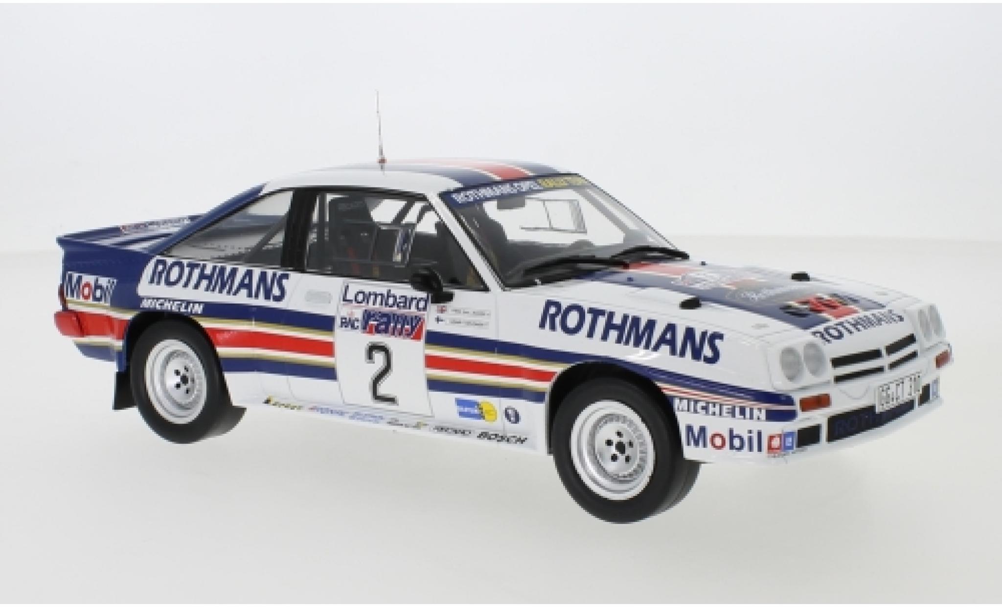 Opel Manta 1/18 IXO 400 No.2 Rothmans Rally Team Rothmans Rally WM RAC Rally 1983 H.Toivonen/F.Gallagher diecast model cars
