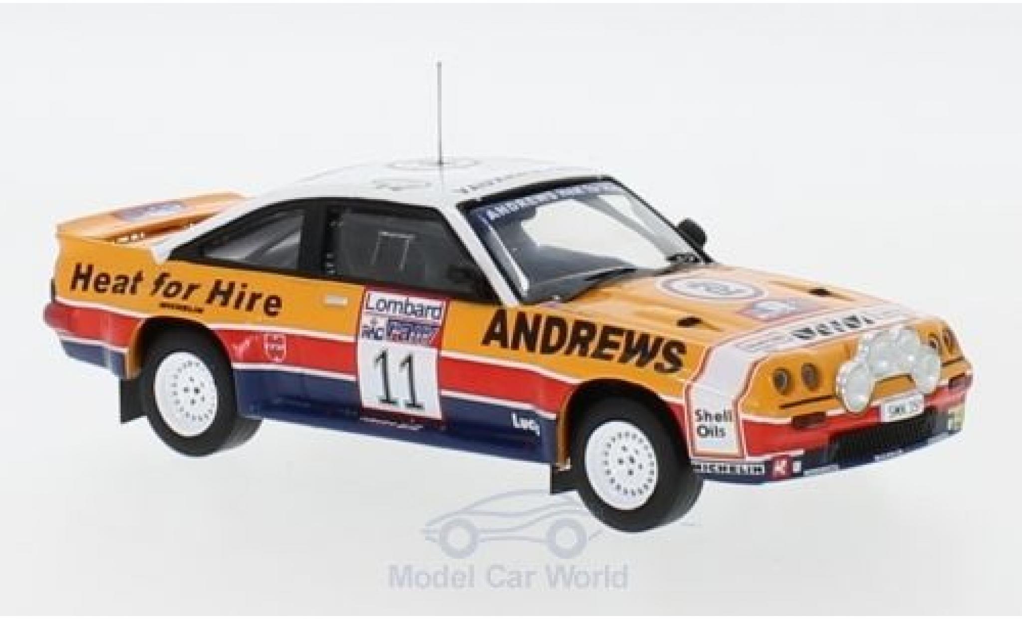 Opel Manta 1/43 IXO 400 RHD No.11 Rally WM RAC Rally 1985 R.Brookes/M.Broad diecast model cars