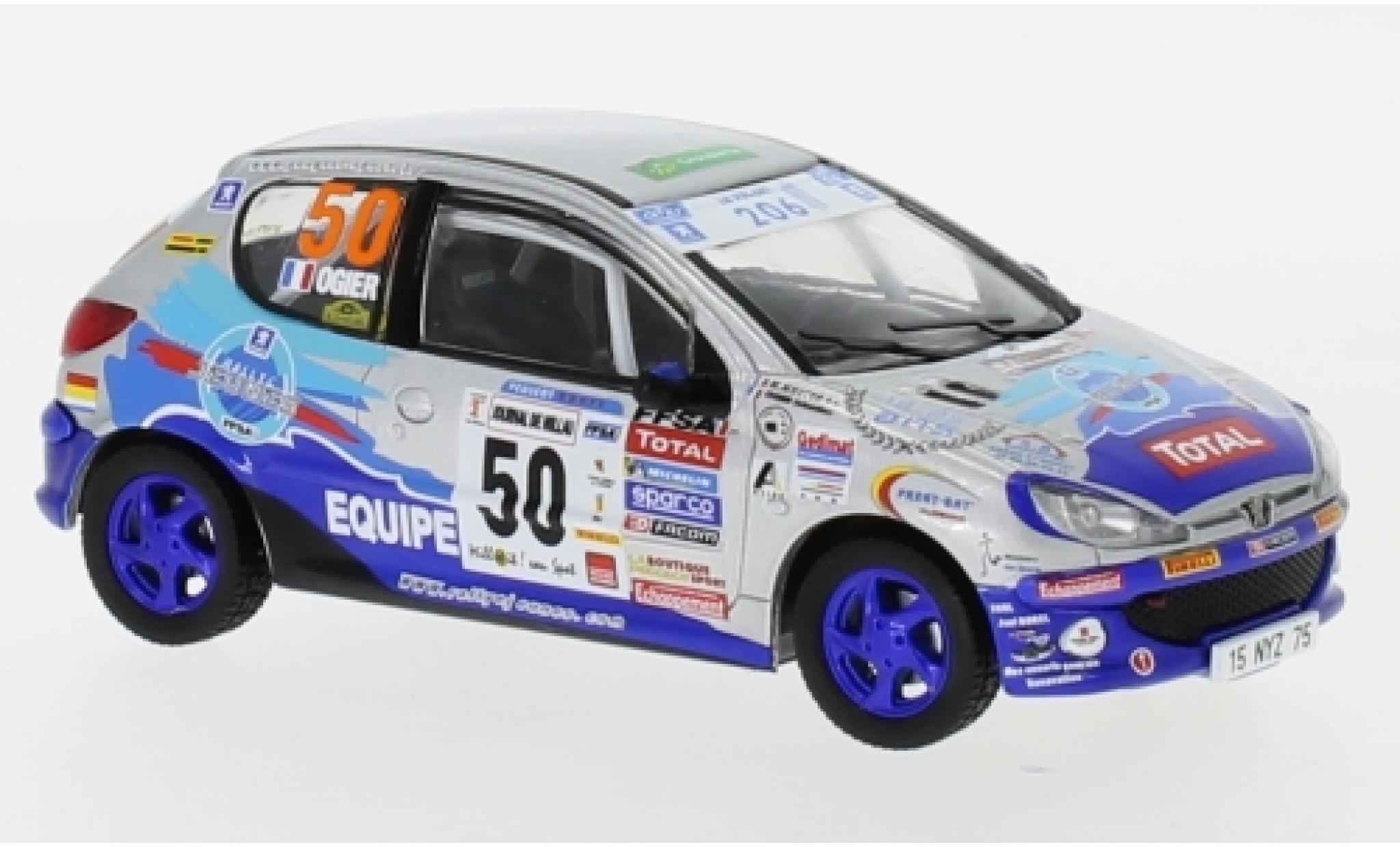 Peugeot 206 1/43 IXO XS No.50 Terre des Cadabelles 2006 S.Ogier/J.Ingrassia diecast model cars
