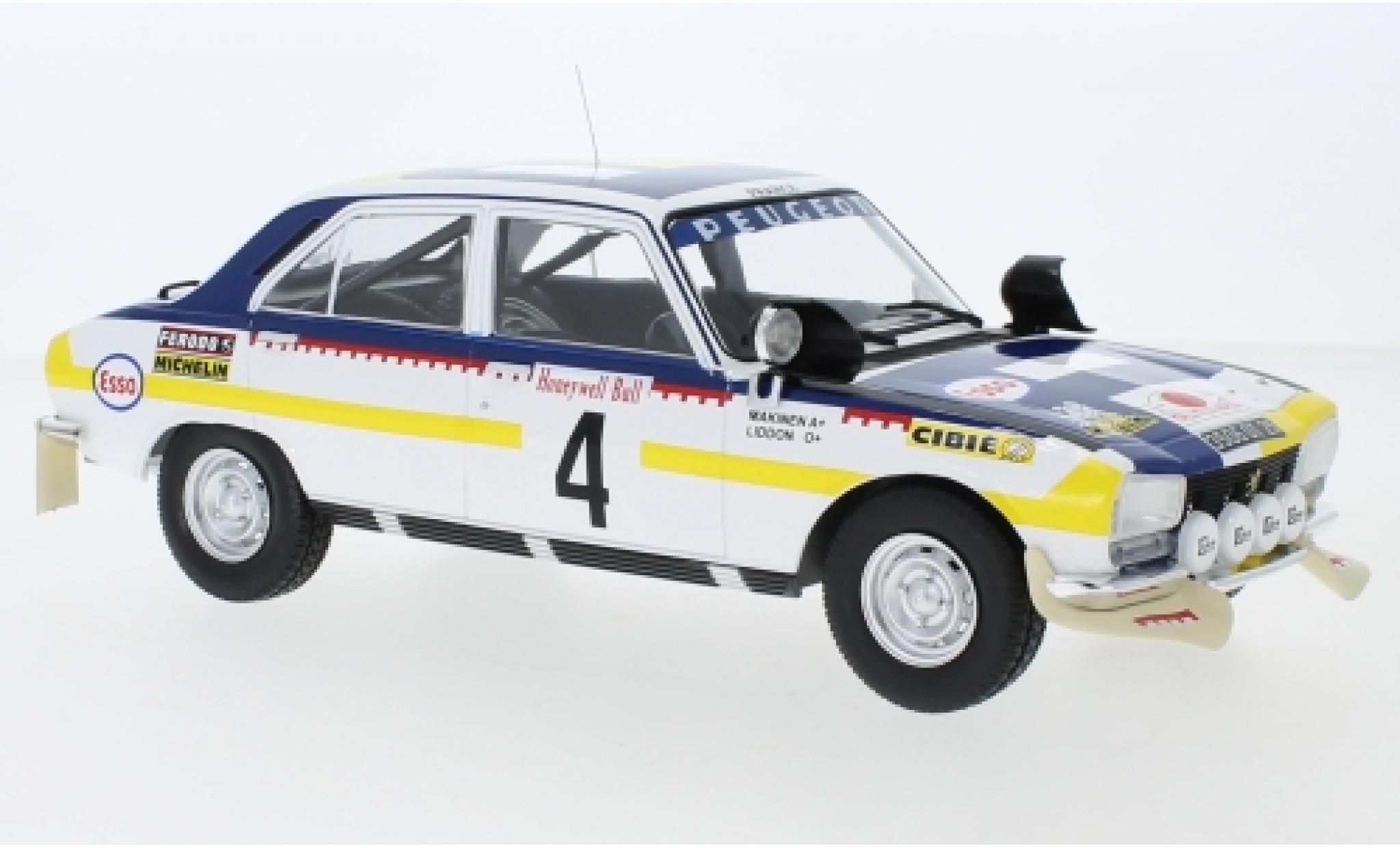Peugeot 504 1/18 IXO Ti No.4 Rally Marokko 1975 T.M&auml;kinen/H.Liddon diecast model cars