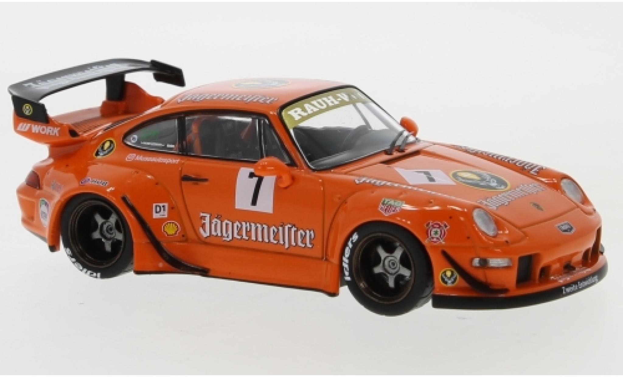 Porsche 993 RWB 1/43 IXO 911 RWB () J&auml;germeister No.7 RAUH-Welt diecast model cars