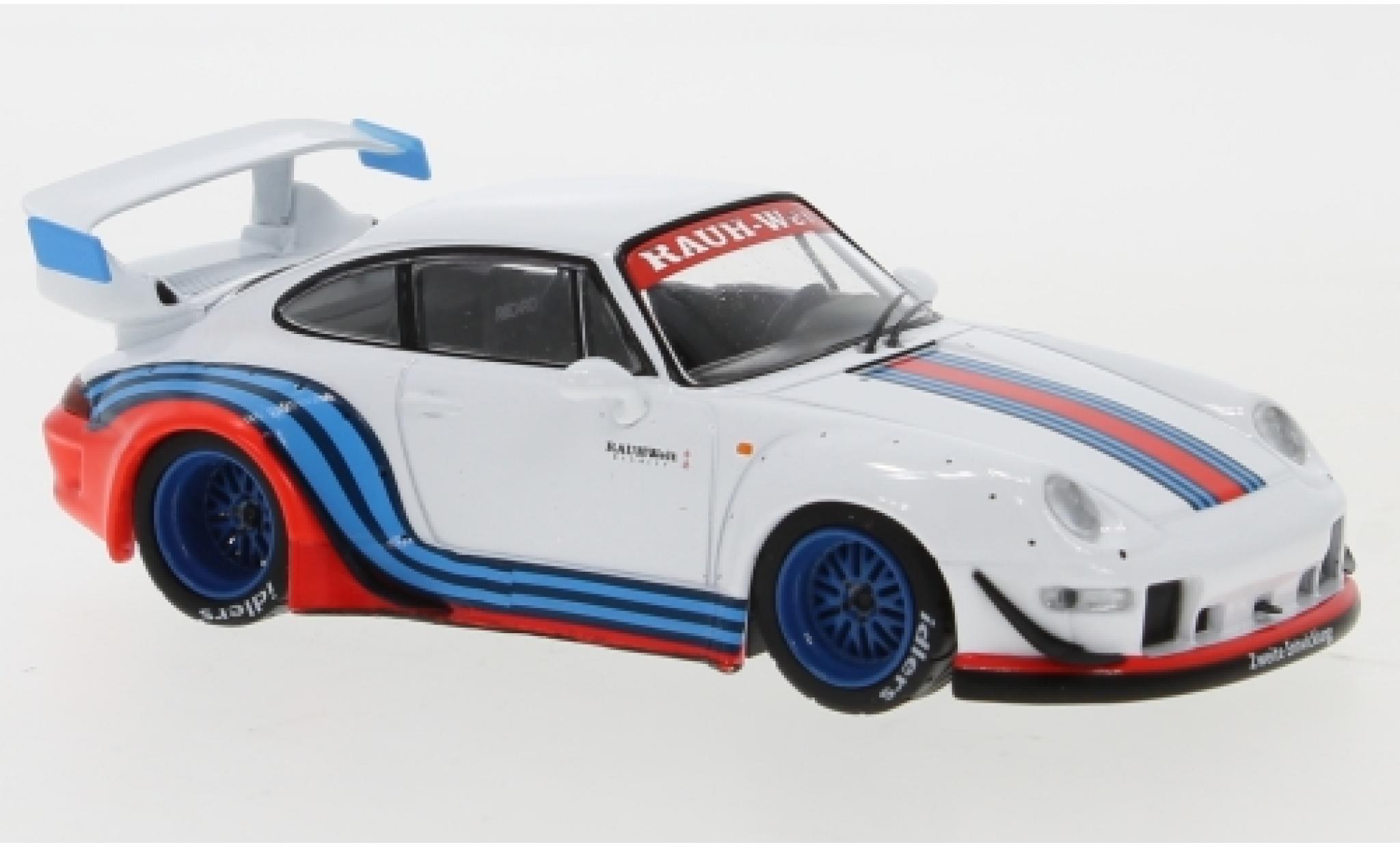 Porsche 993 RWB 1/43 IXO 911 RWB () white/Dekor RAUH-Welt diecast model cars