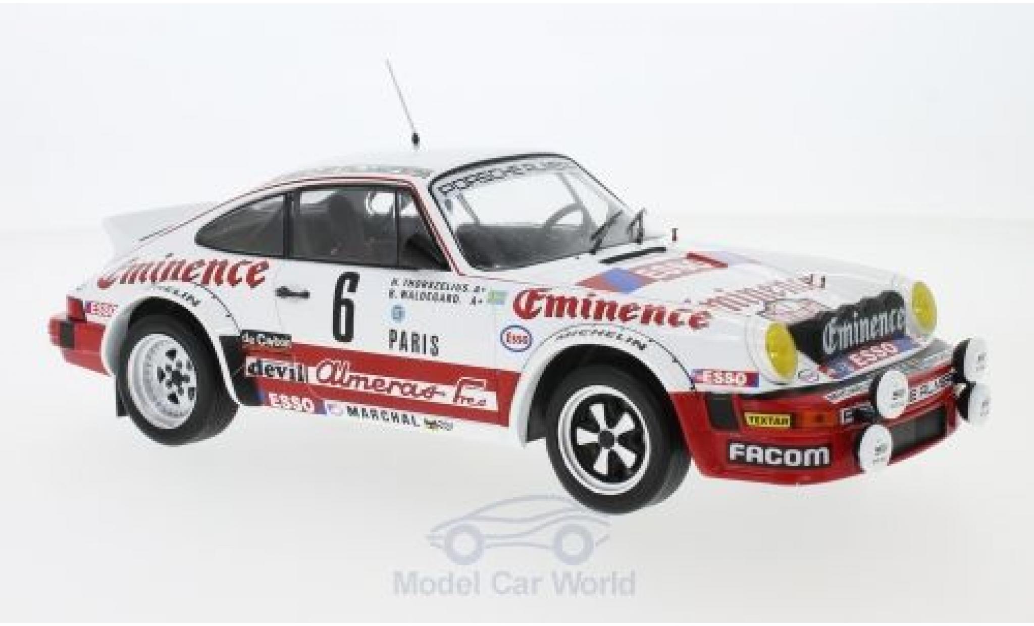 Porsche 930 SC 1/18 IXO 911 SC No.6 Almeras Eminence Rally WM Rally Monte Carlo 1982 B.Waldegard/H.Thorszelius diecast model cars