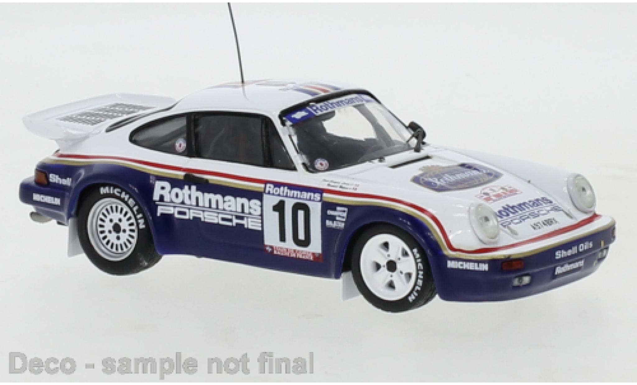Porsche 930 1/43 IXO 911 SC/RS No.10 Rally Tour de Corse 1985 B.Beguin/J-J.Lenne diecast model cars