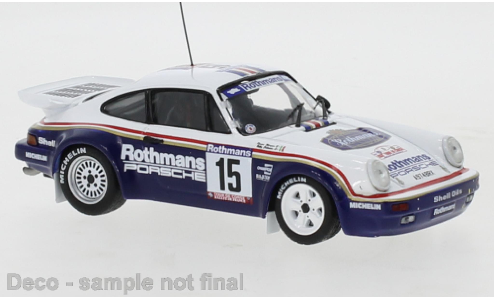 Porsche 930 1/43 IXO 911 SC/RS No.15 Rally Tour de Corse 1985 B.Coleman/R.Morgan diecast model cars