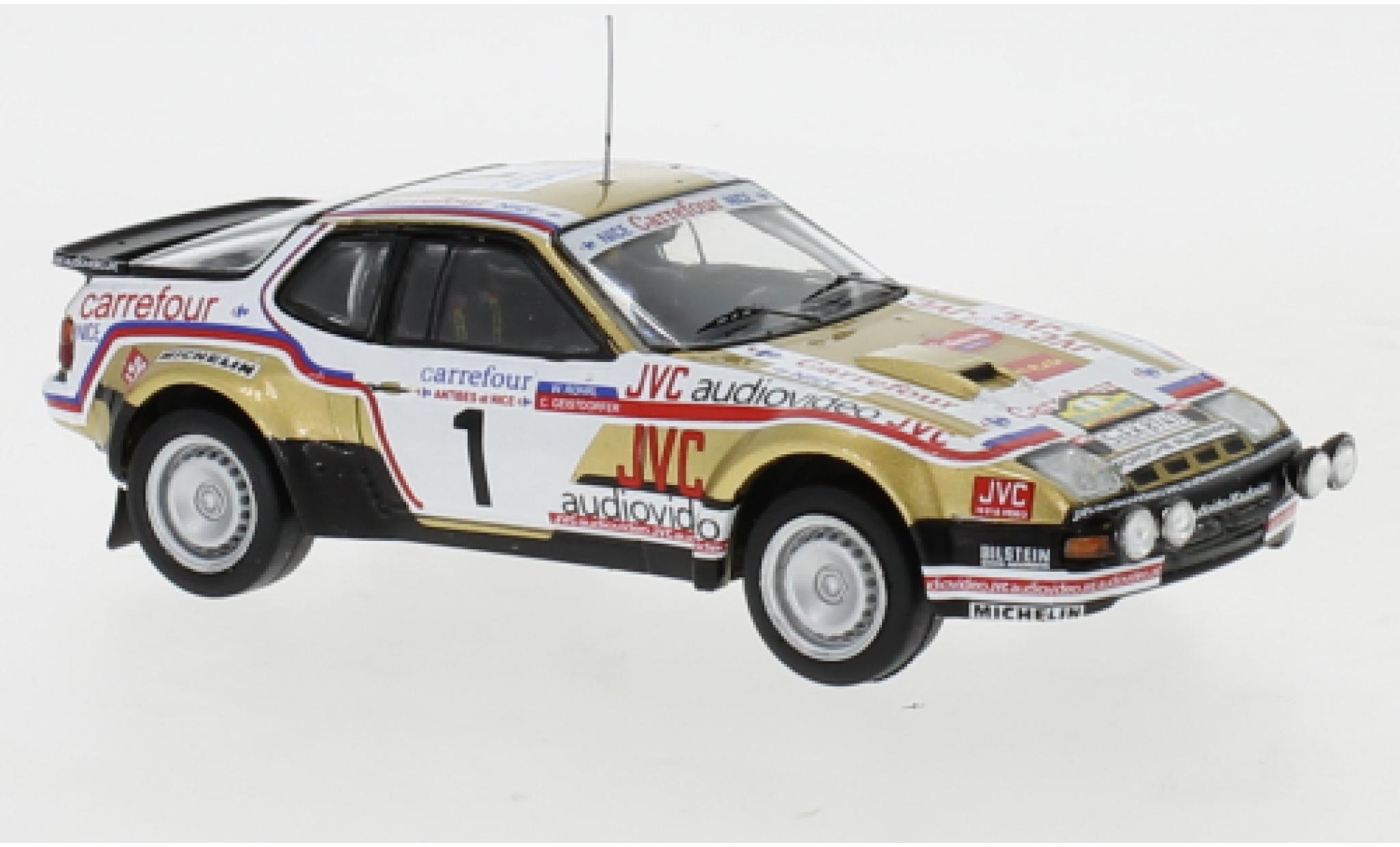 Porsche 924 1/43 IXO Carrera GTS No.1 Carrefour Rally Antibes 1981 W.R&ouml;hrl/C.Geistd&ouml;rfer diecast model cars