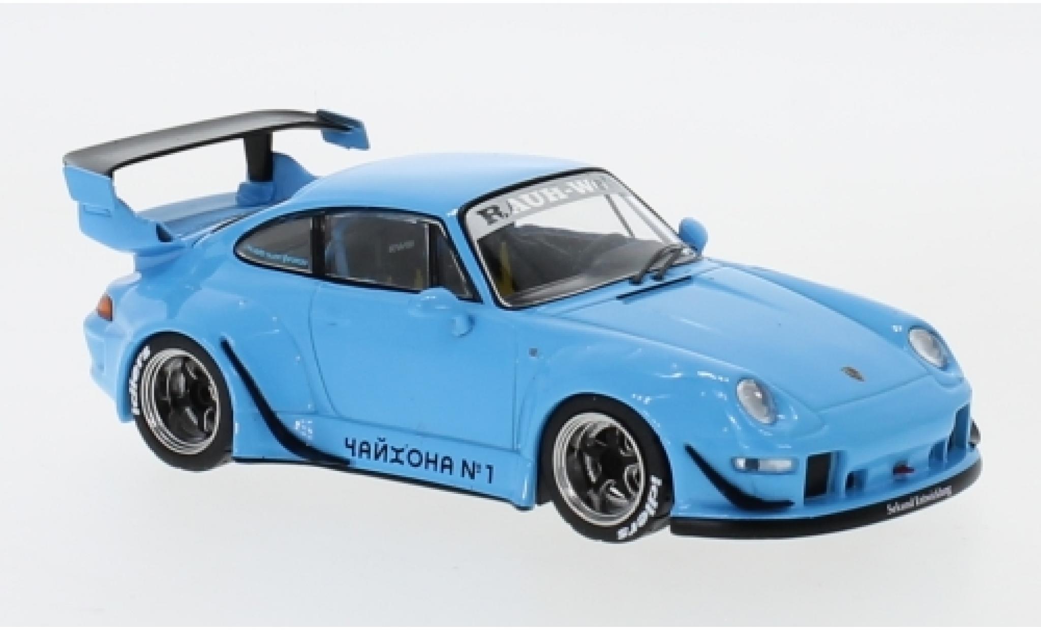 Porsche 993 RWB 1/43 IXO RWB blue diecast model cars