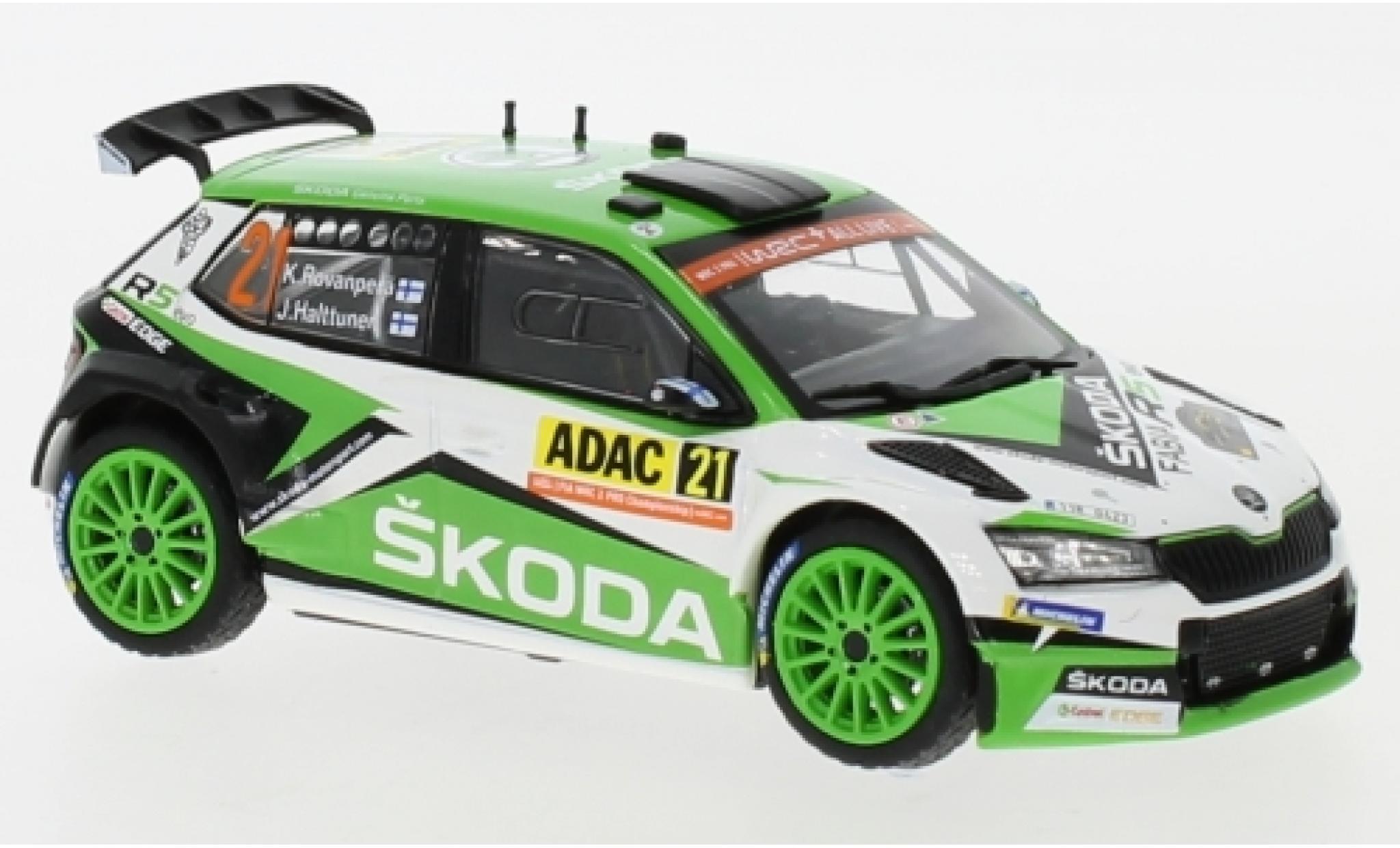 Skoda Fabia 1/43 IXO R5 EVO No.21 Rally WM Rally Deutschland 2019 K.Rovanper&auml;/J.Halttunen diecast model cars