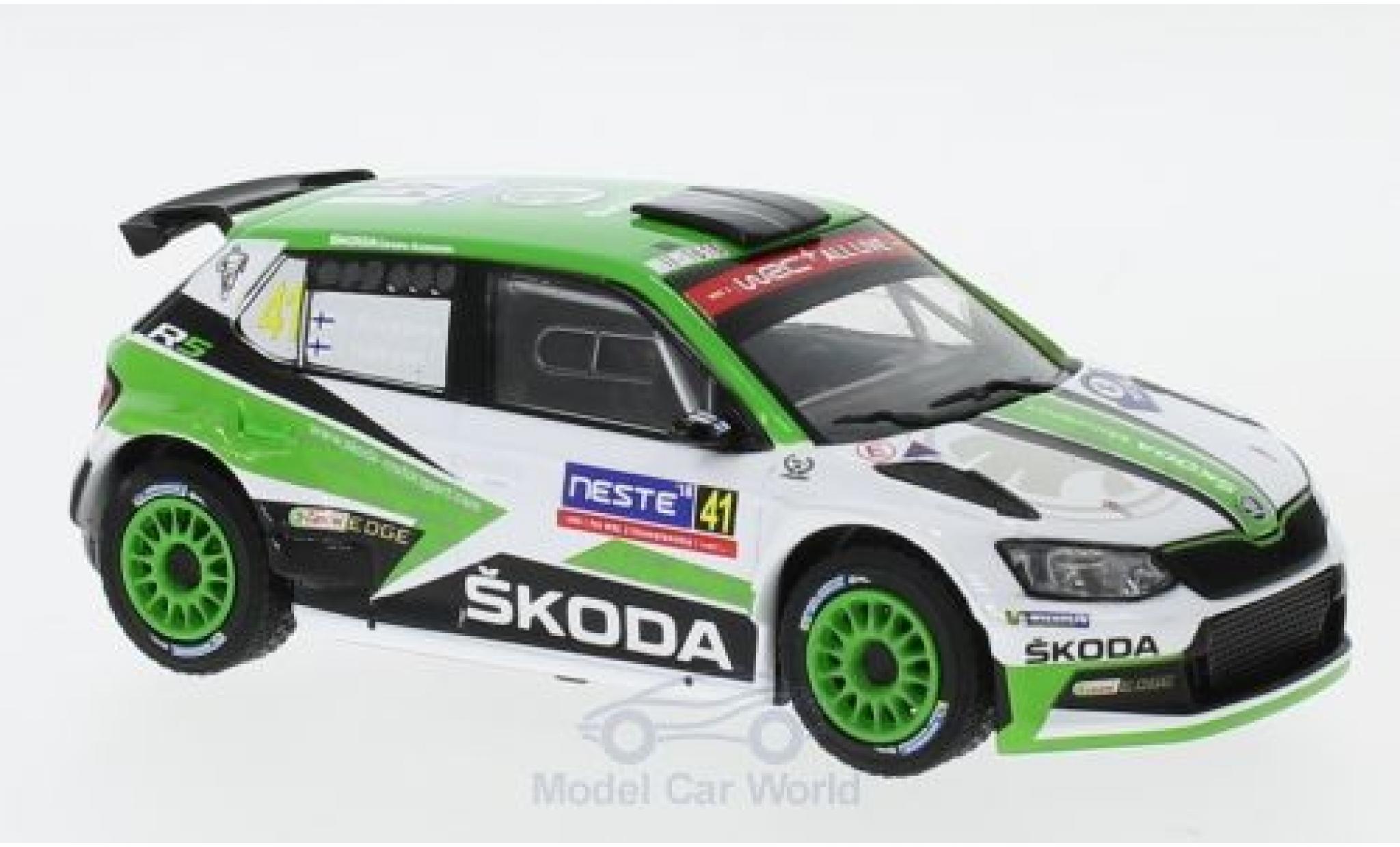 Skoda Fabia 1/43 IXO R5 No.41 Rally WM Rally Finnland 2018 K.Rovanper&auml;/J.Halttunen diecast model cars
