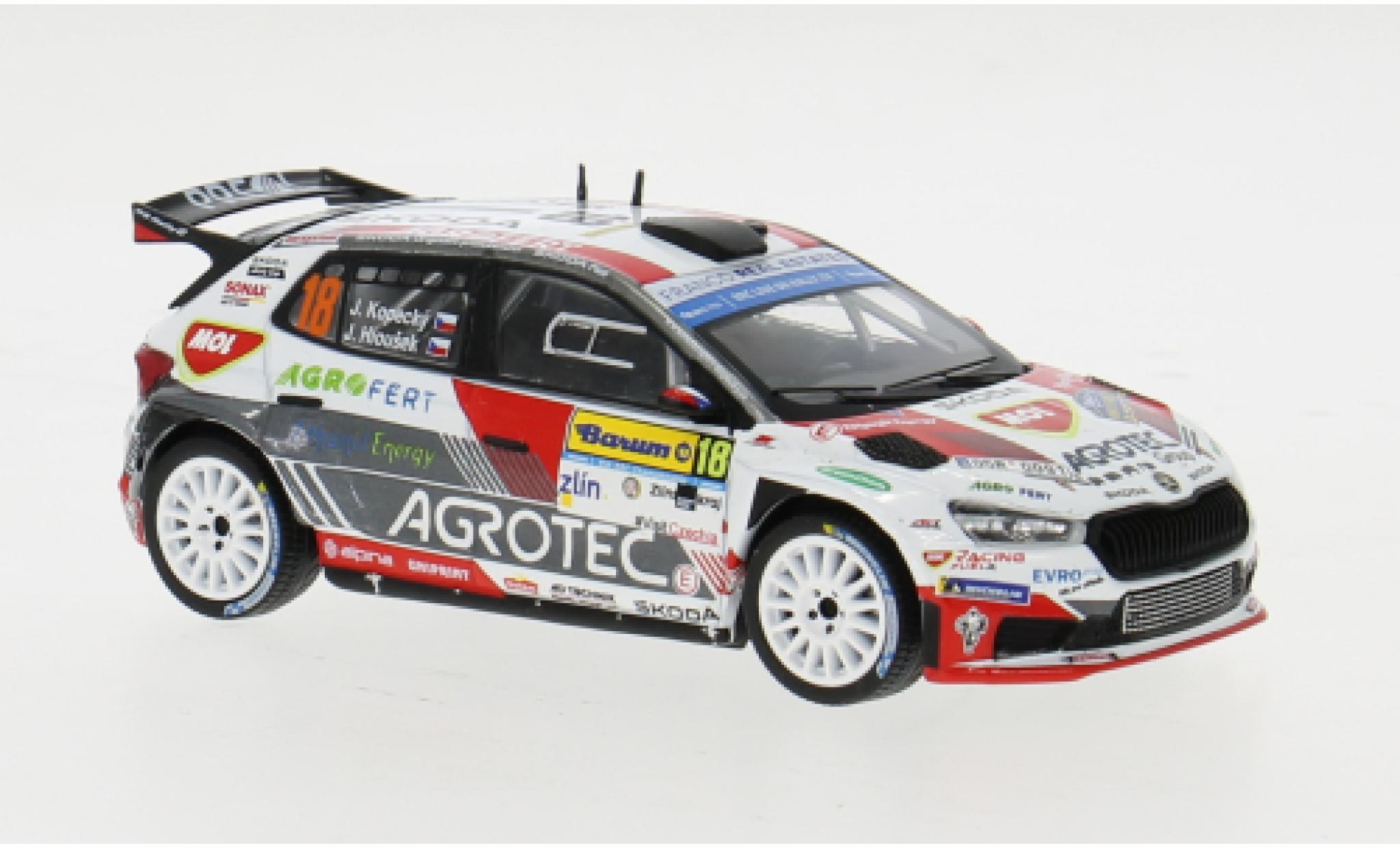 Skoda Fabia 1/43 IXO Rally2 No.18 Barum Rally 2023 1:43 diecast model cars