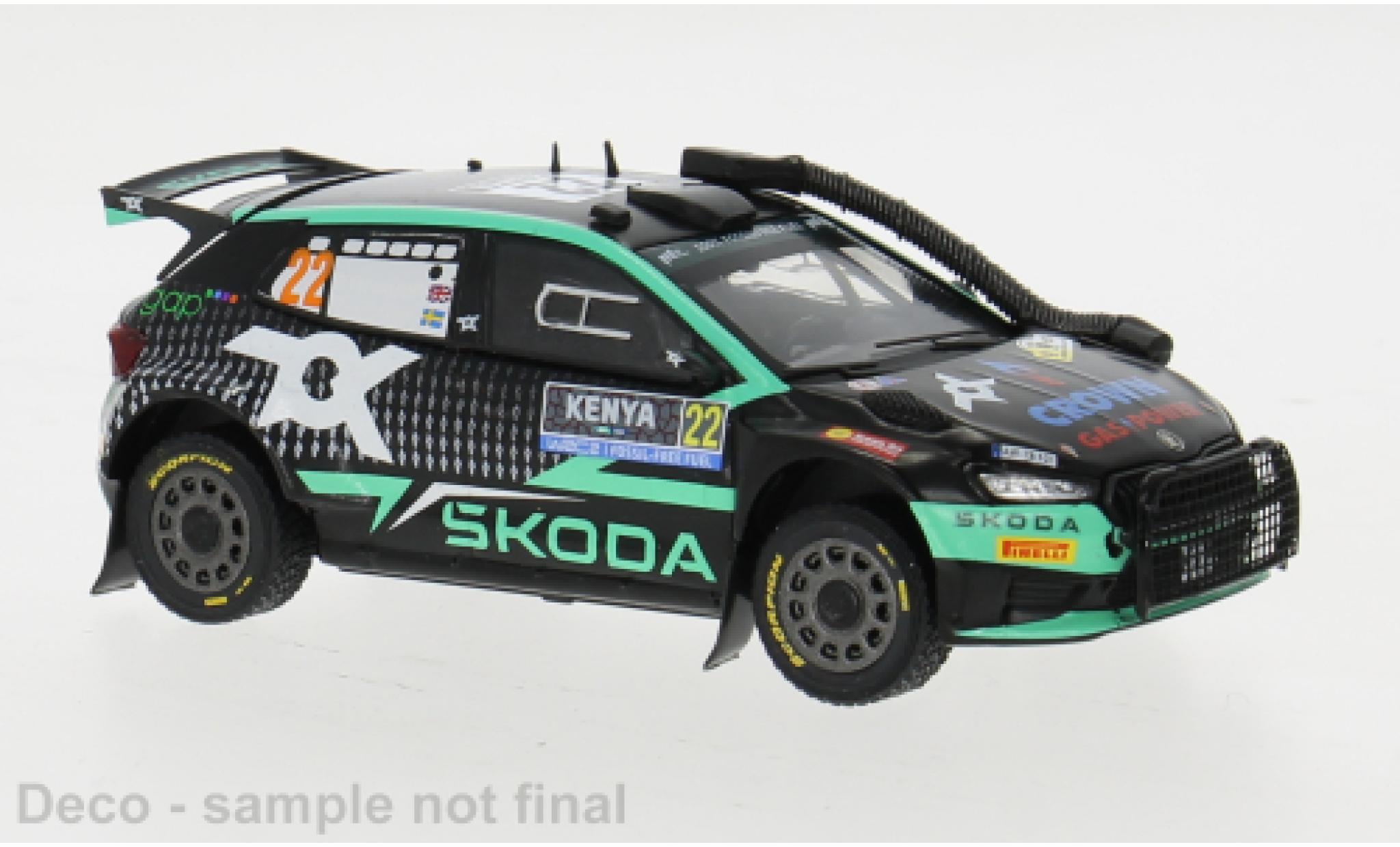 Skoda Fabia 1/43 IXO Rally2 No.22 WRC Safari Rally Kenia 2024 1:43 diecast model cars