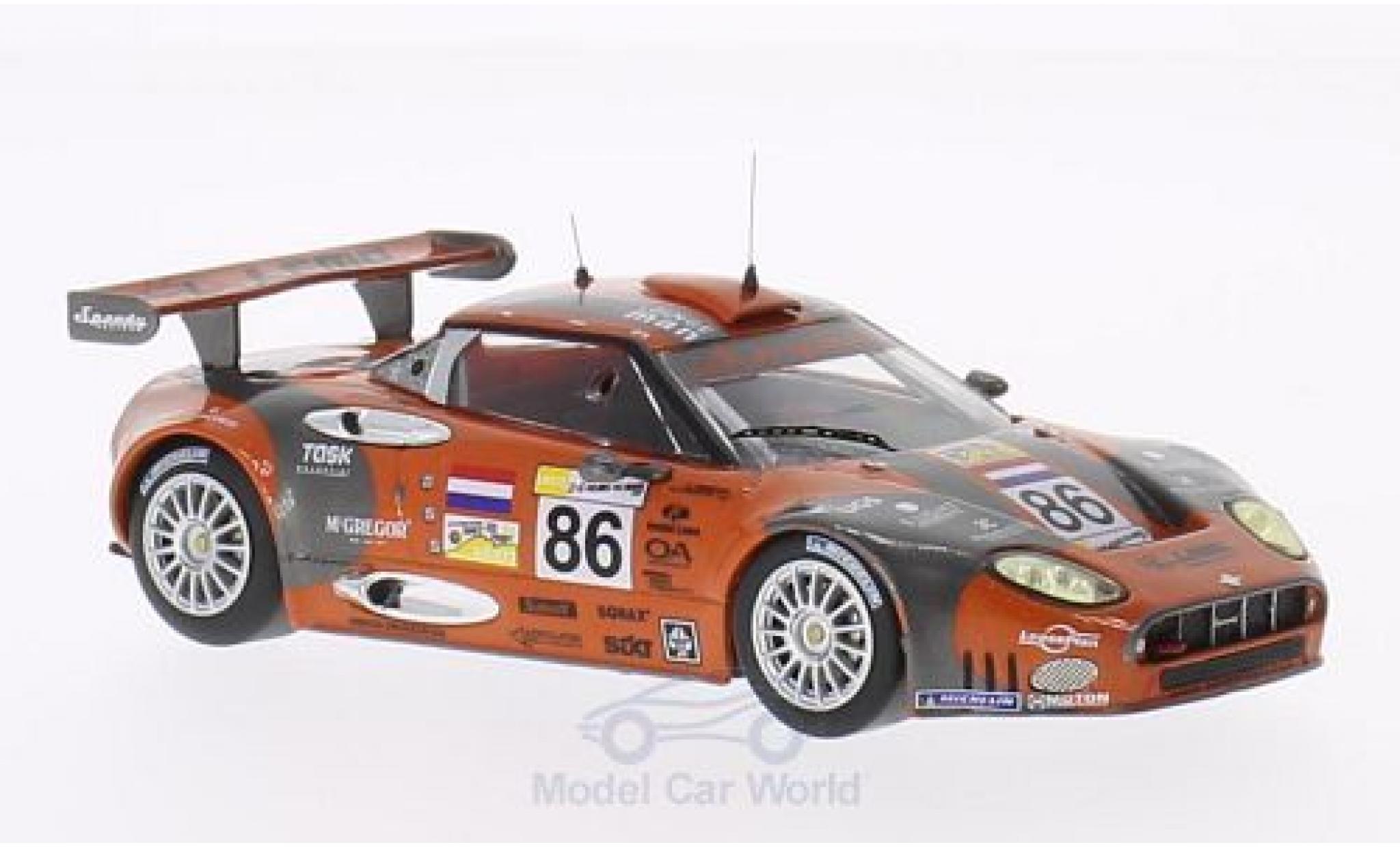 Aston Martin V8 Vantage GT2 1/43 IXO Spyker C8 Spyder GT2R No.86 24h Le Mans 2007 /M.Hezemans/J.Kane diecast model cars