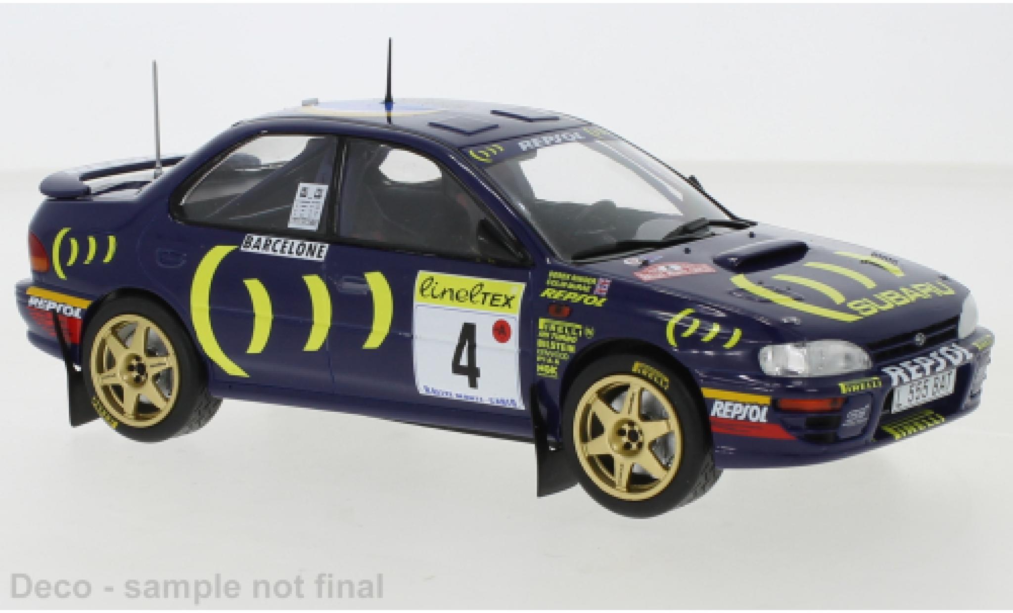 Subaru Impreza 1/24 IXO 555 No.4 Rally Team Rally Monte-Carlo 1995 C.McRae/D.Ringer diecast model cars