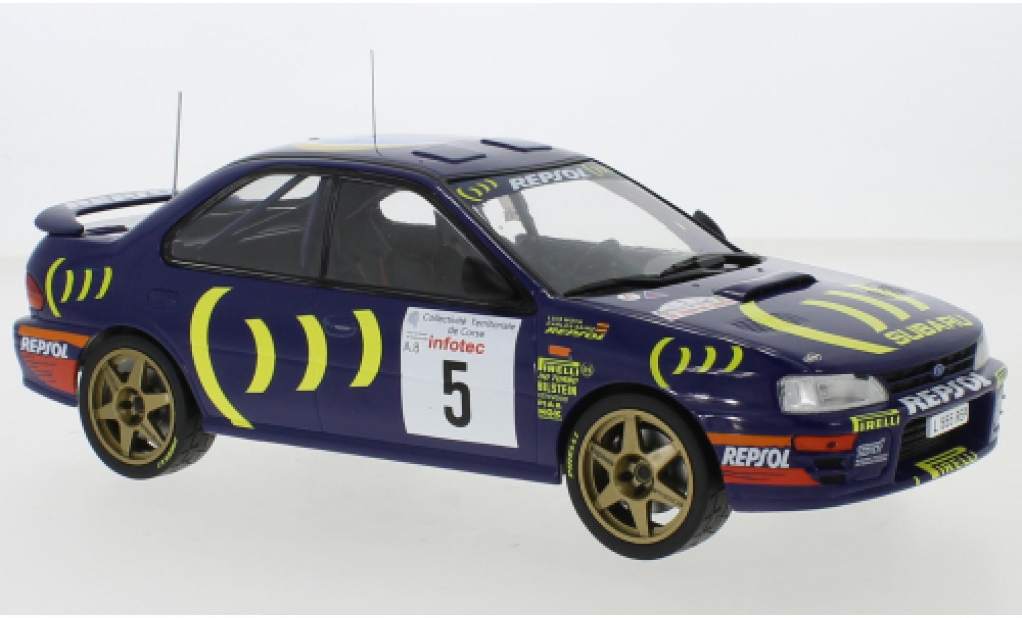 Subaru Impreza 1/18 IXO 555 No.5 Rally WM Tour de Corse 1995 C.Sainz/L.Moya diecast model cars