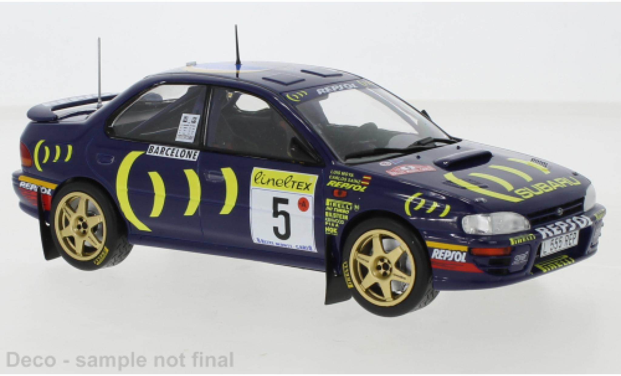 Subaru Impreza 1/24 IXO 555 No.5 Rally Team Rally Monte-Carlo 1995 C.Sainz/L.Moya diecast model cars