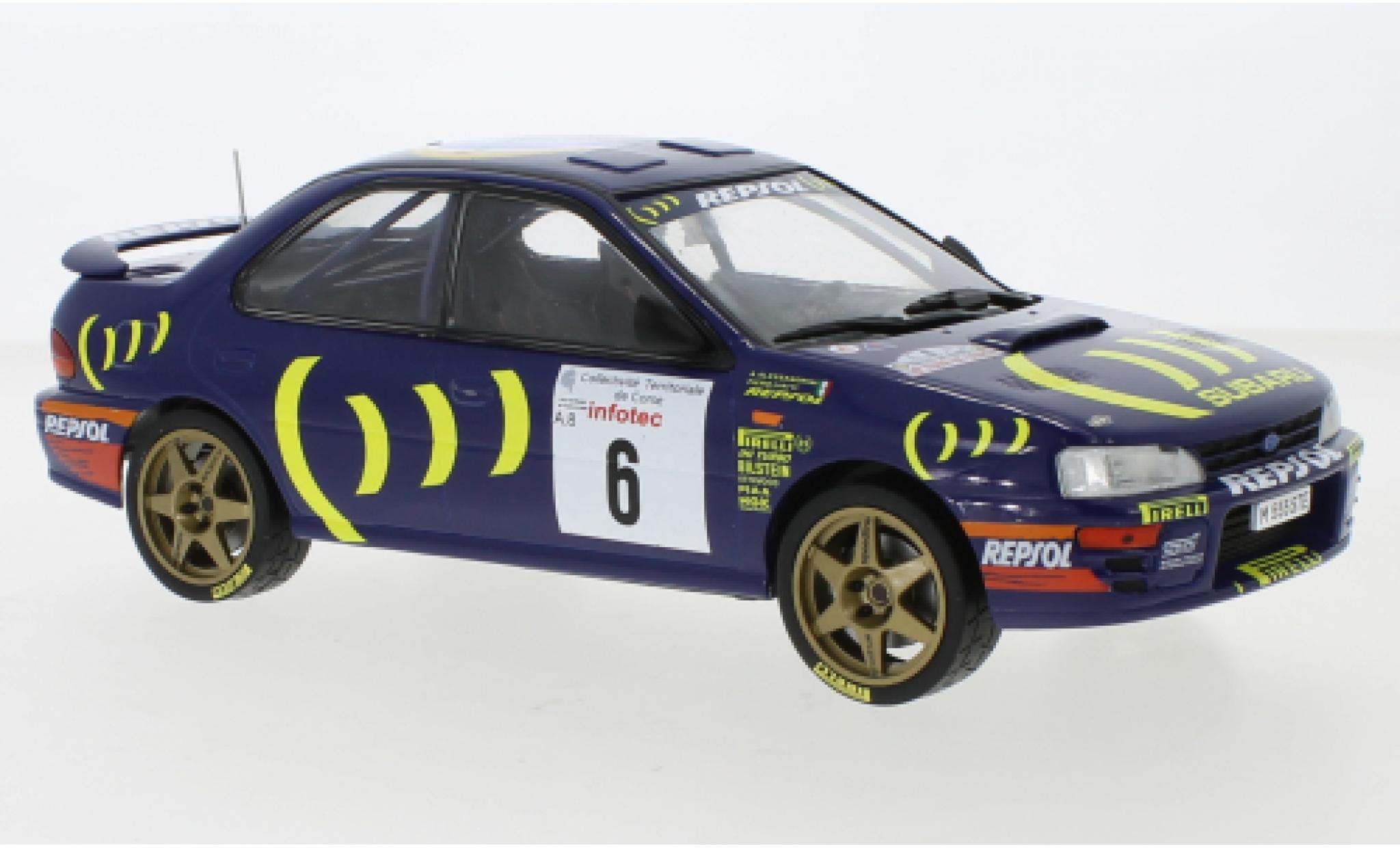 Subaru Impreza 1/18 IXO 555 No.6 Tour de Corse 1995 P.Liatti/A.Alessandrini diecast model cars