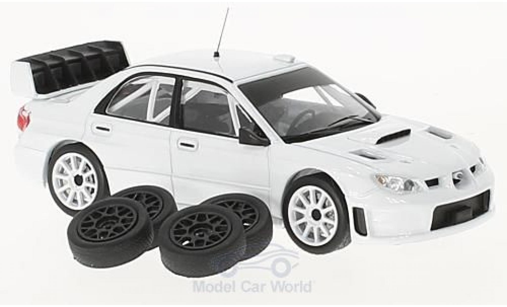 Subaru Impreza 1/43 IXO S12B white 2008 Plain Body Version inklusive 4 Ersatzr&auml;der diecast model cars