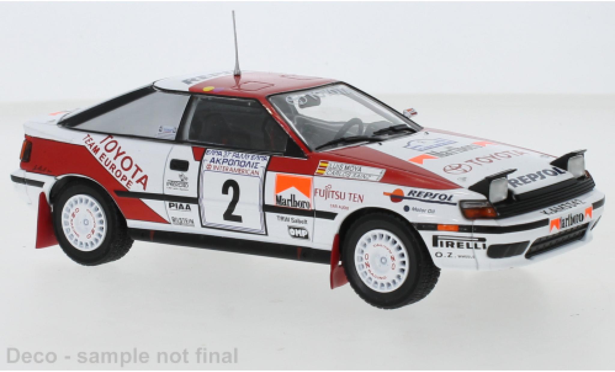 Toyota Celica 1/24 IXO GT-Four No.2 Rally Acropolis 1990 C.Sainz/L.Moya diecast model cars
