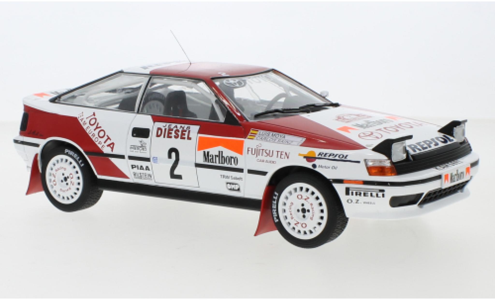 Toyota Celica 1/18 IXO GT-Four ST165 No.2 Team Europe Rally WM Rally San Remo 1990 C.Sainz/L.Moya diecast model cars