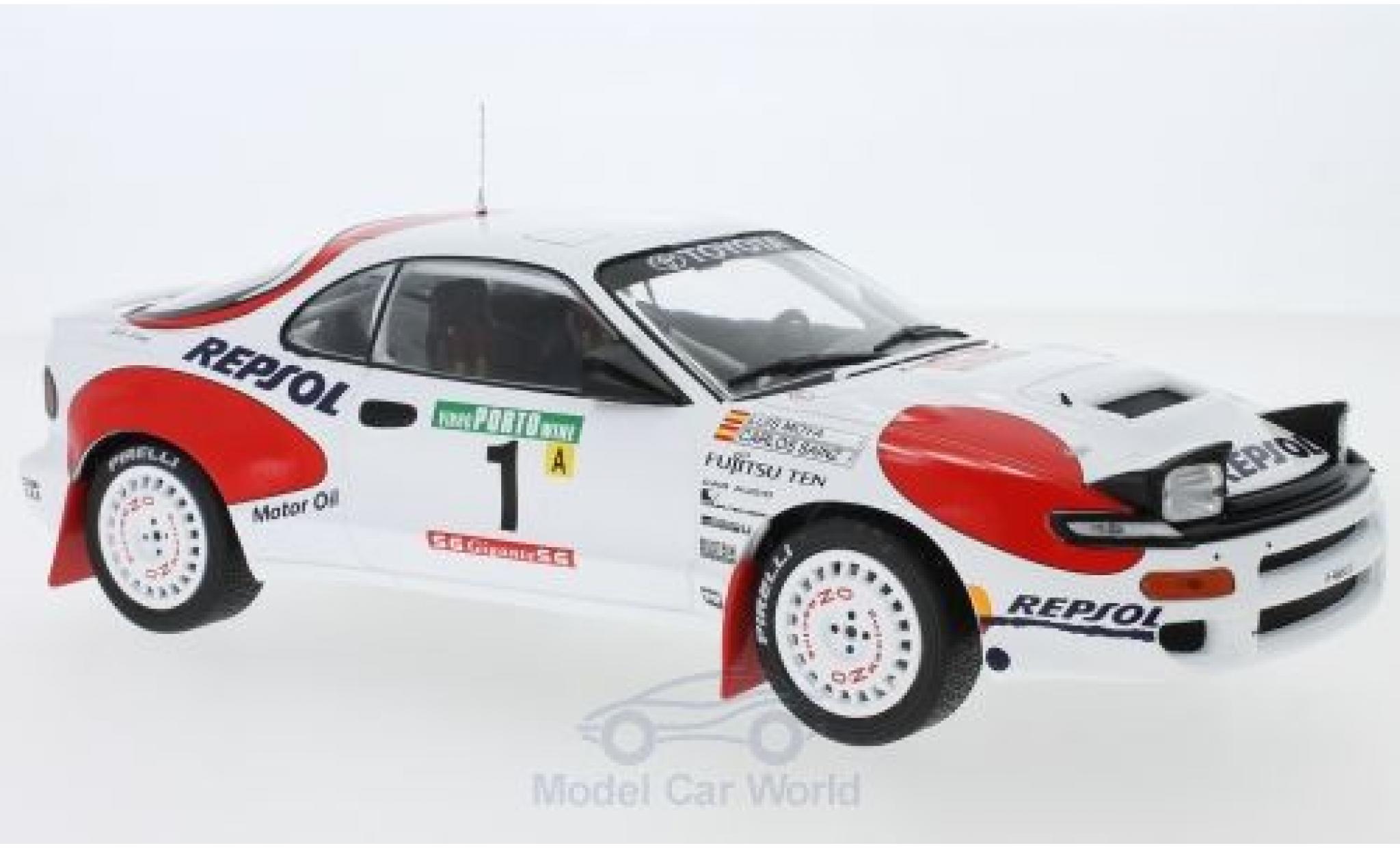 Toyota Celica 1/18 IXO GT-Four ST185 No.1 Team Europe Rally WM Rally Portugal 1992 C.Sainz/L.Moya diecast model cars