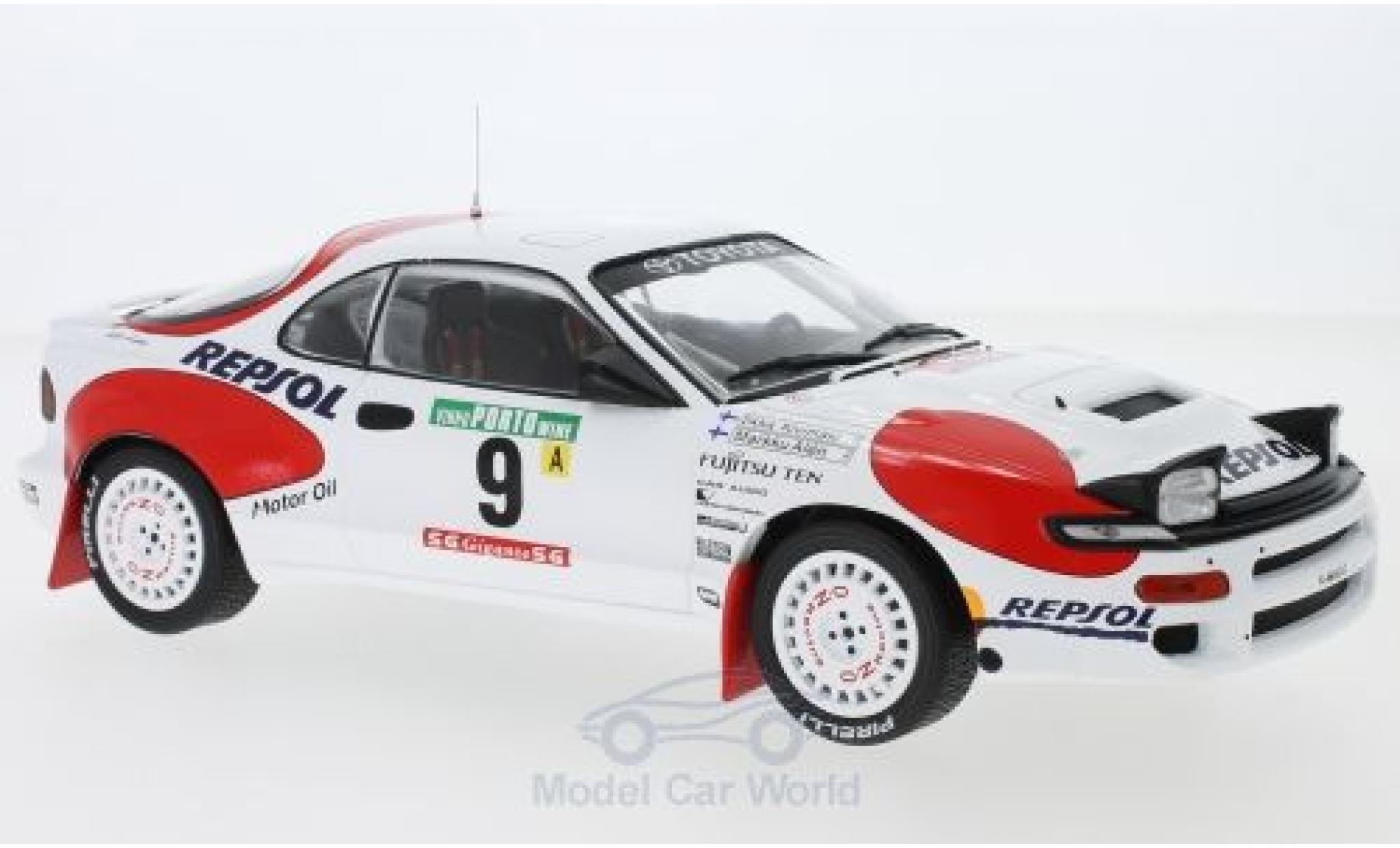Toyota Celica 1/18 IXO GT-Four ST185 No.9 Team Europe Rally WM Rally Portugal 1992 M.Alen/I.Kivimaki diecast model cars
