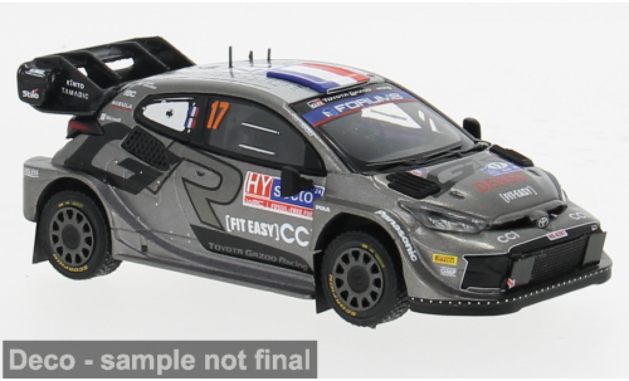 Toyota Yaris 1/43 IXO GR Rally1 Hybrid Rally WM Rally Finland 2024 #17 1:43 diecast model cars