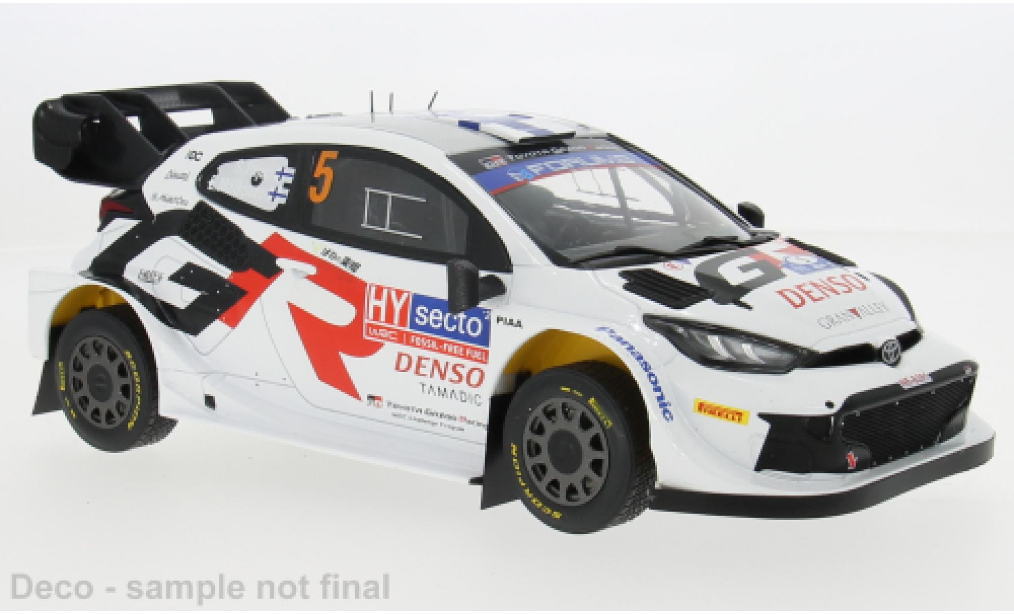 Toyota Yaris 1/18 IXO GR Rally1 Hybrid Rally WM Rally Finland 2024 #5 1:18 diecast model cars