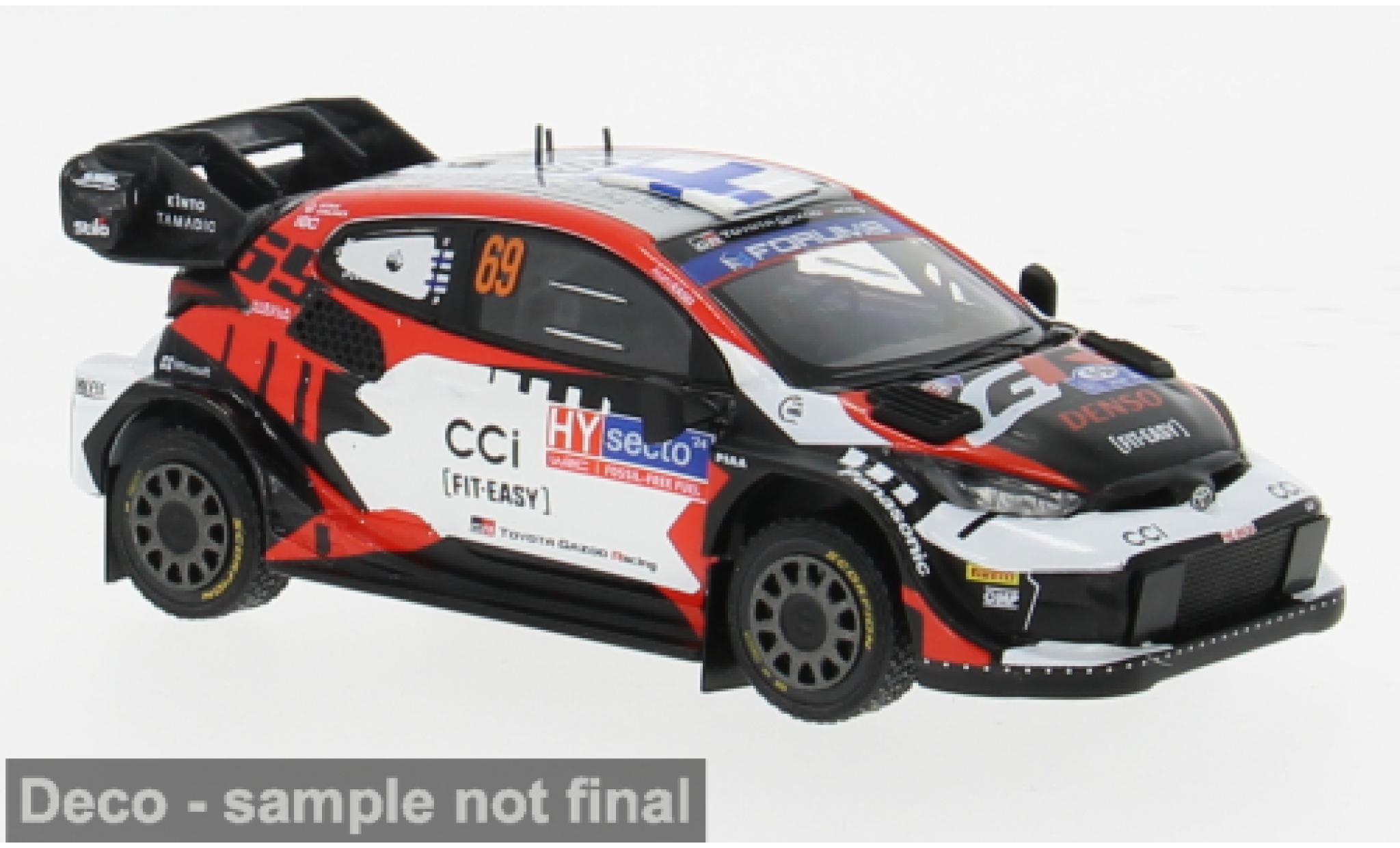Toyota Yaris 1/43 IXO GR Rally1 Hybrid Rally WM Rally Finland 2024 #69 1:43 diecast model cars