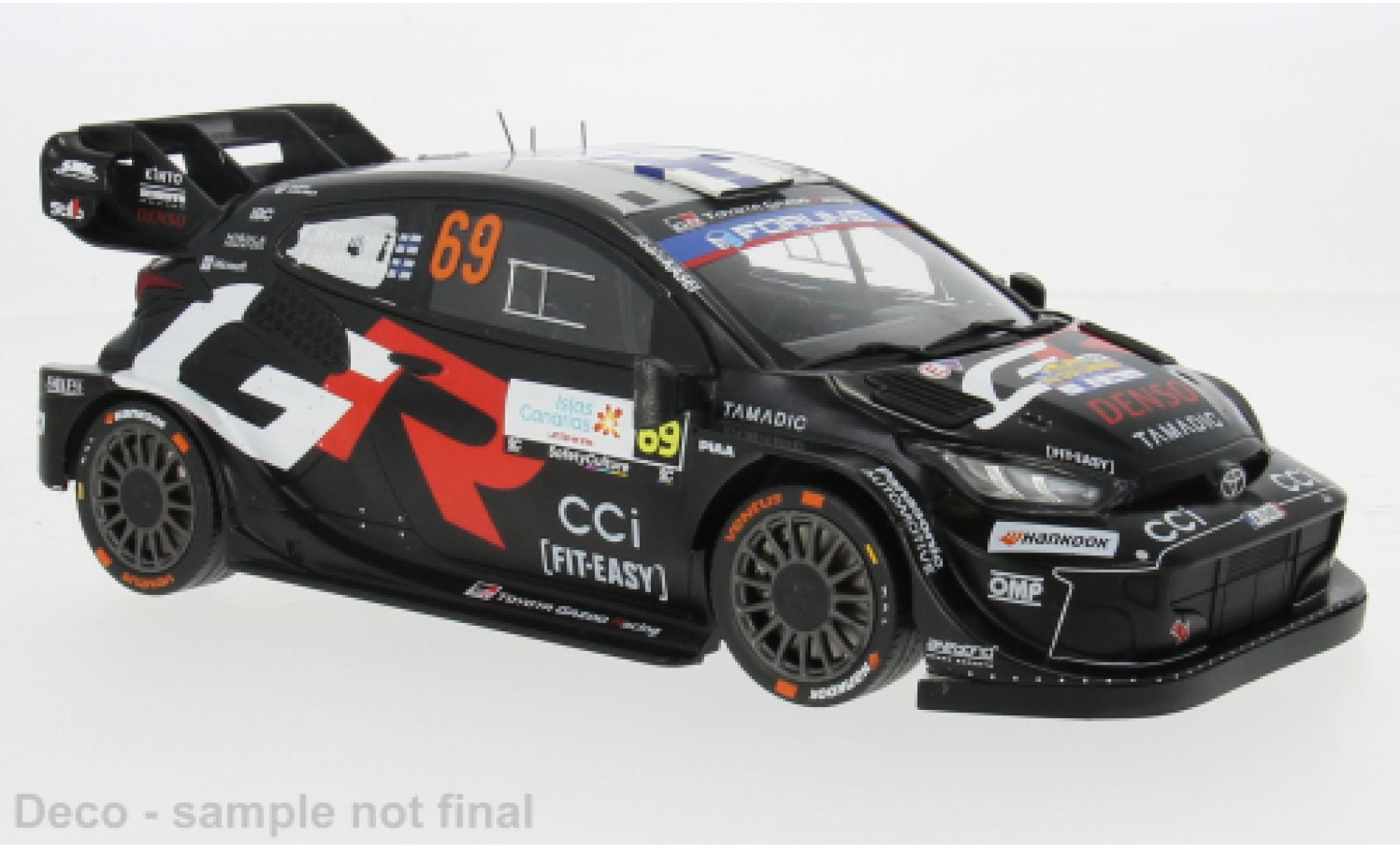 Toyota Yaris 1/18 IXO GR Rally1 Rally Islas Canaris 2025 #69 1:18 diecast model cars