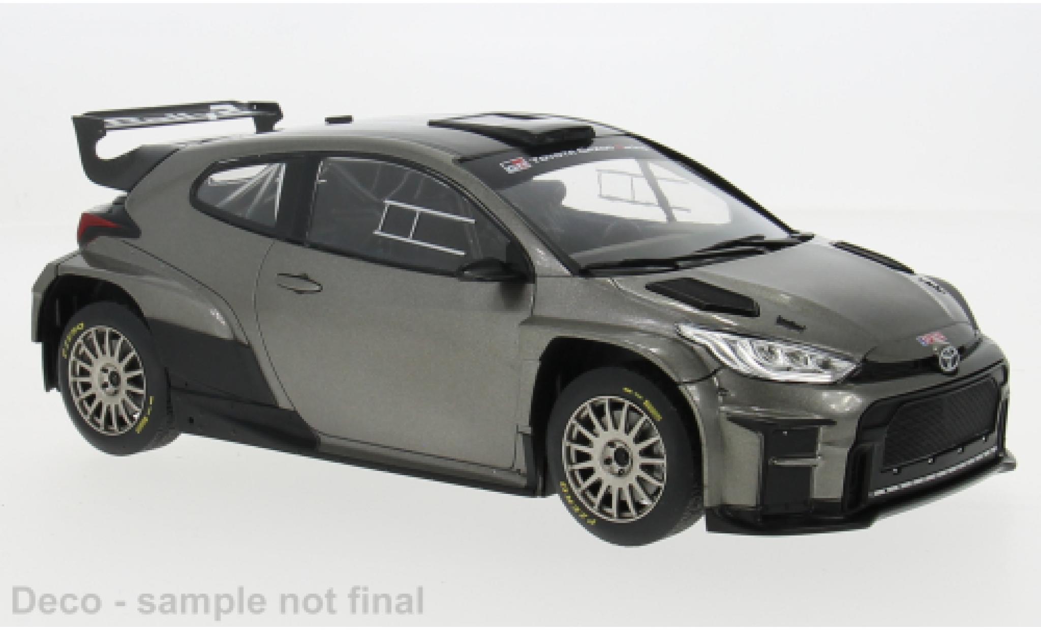 Toyota Yaris 1/18 IXO GR Rally2 grey 2024 1:18 diecast model cars
