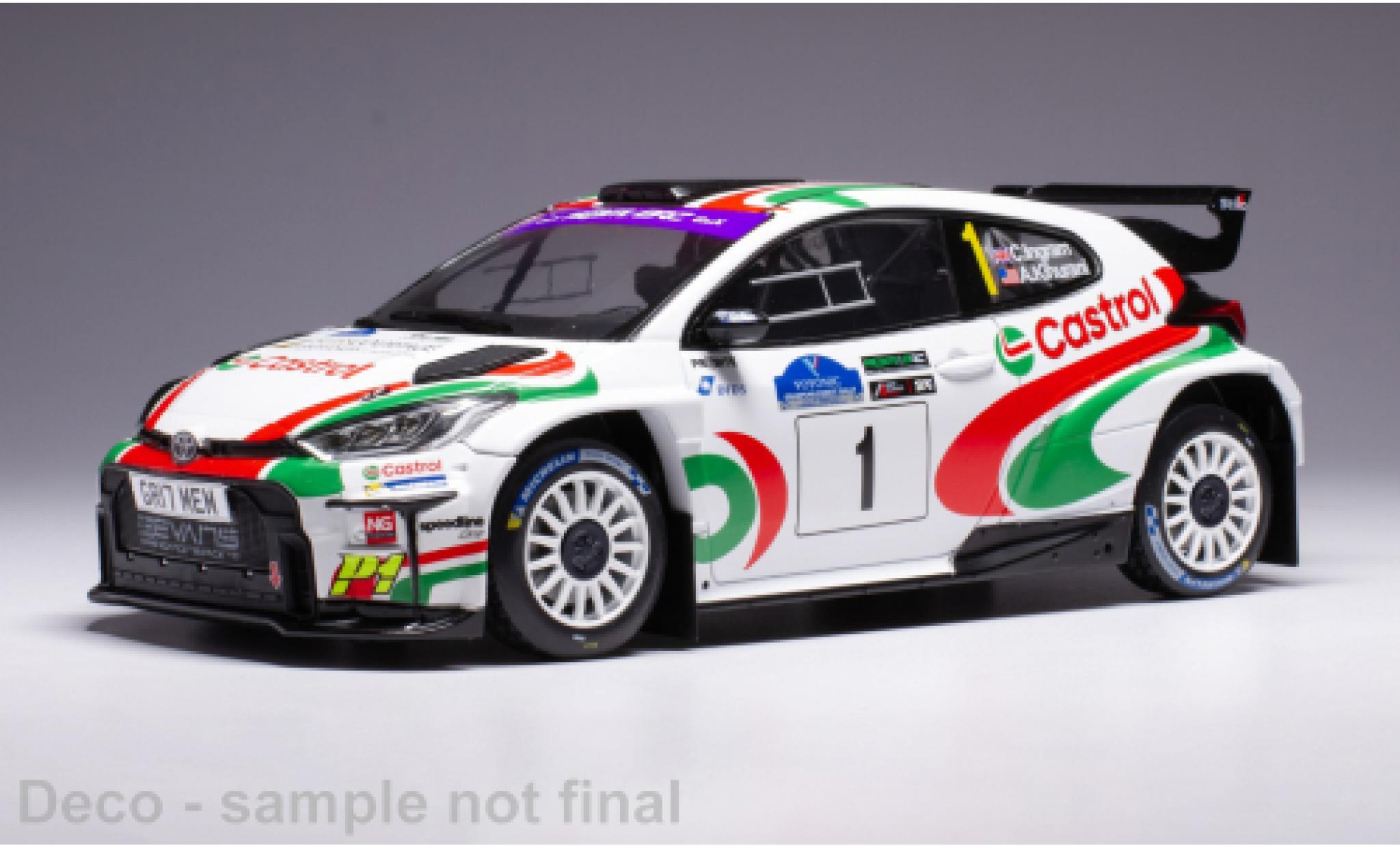 Toyota Yaris 1/18 IXO GR Rally2 Rally WM Voyonic Grampian Forest Rally 2024 #1 1:18 diecast model cars