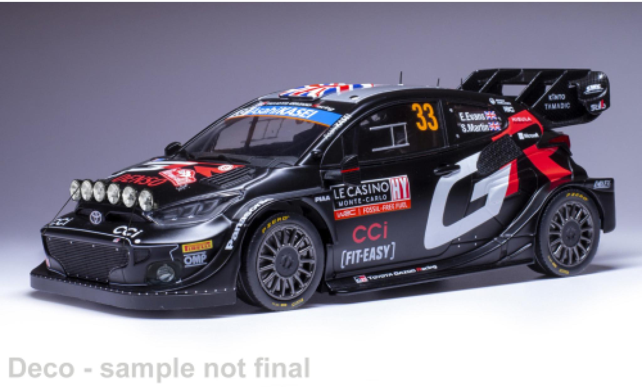 Toyota Yaris 1/18 IXO Rally 1 No.33 WRC Rally Monte Carlo 2024 1:18 diecast model cars