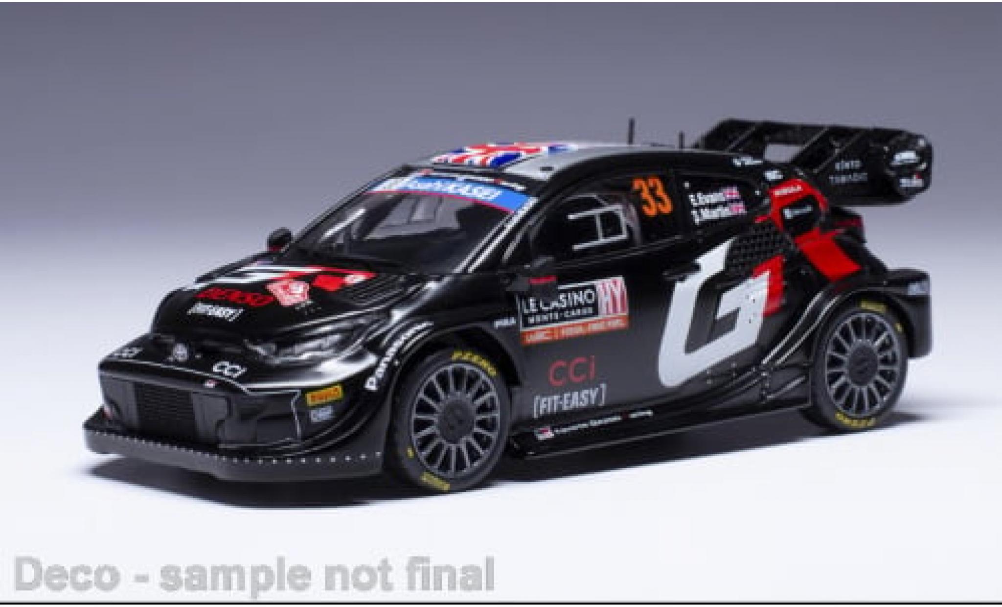Toyota Yaris 1/43 IXO Rally 1 No.33 WRC Rally Monte Carlo 2024 1:43 diecast model cars