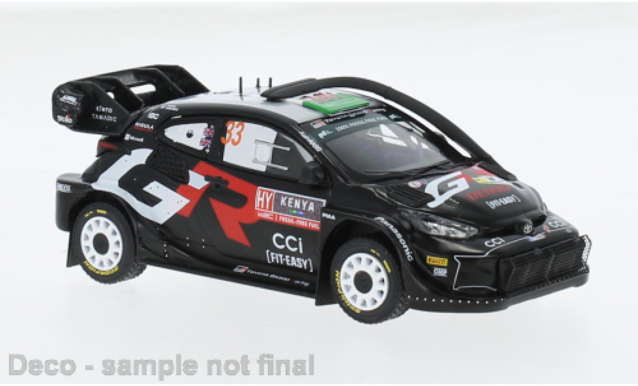 Toyota Yaris 1/43 IXO Rally 1 No.33 WRC Safari Rally Kenia 2024 1:43 diecast model cars