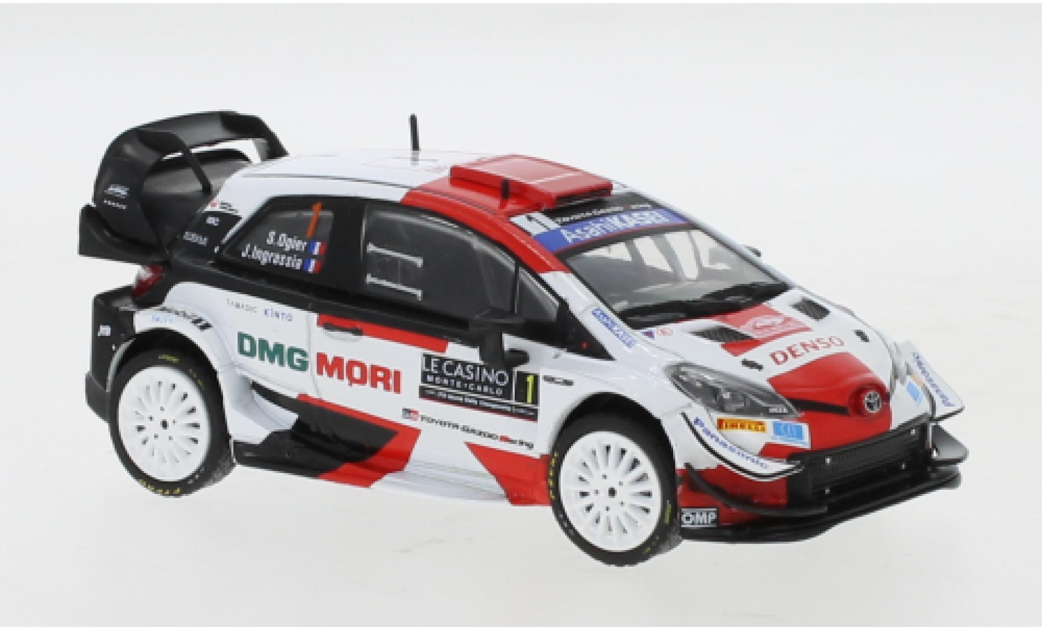 Toyota Yaris 1/43 IXO WRC No.1 Rally WM Rally Monte Carlo 2021 S.Ogier/J.Ingrassia diecast model cars