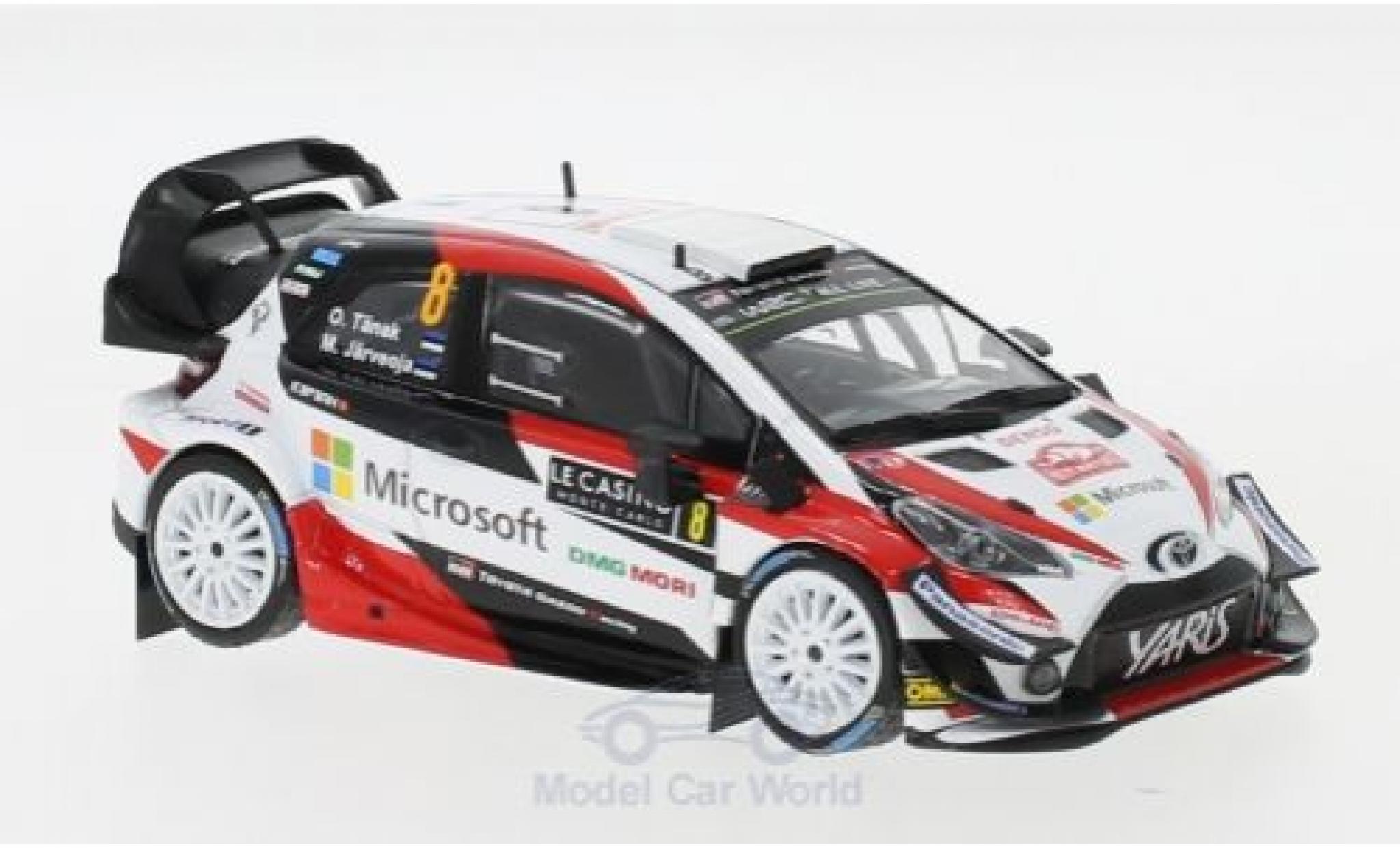 Toyota Yaris 1/43 IXO WRC No.8 Microsoft Rally WM Rally Monte Carlo 2018 O.T&auml;nak/M.J&auml;rveoja diecast model cars