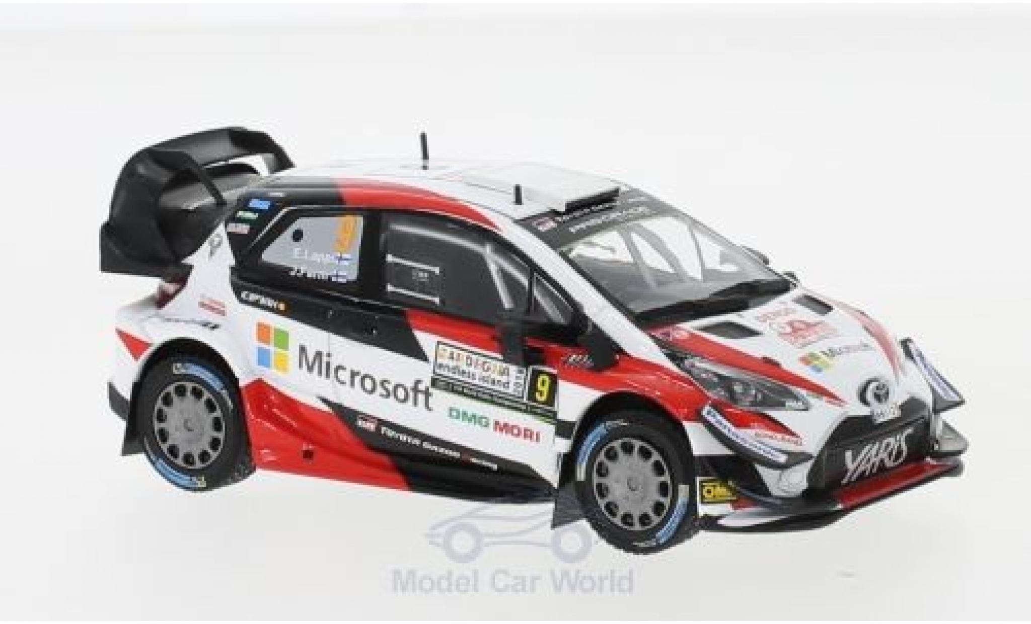 Toyota Yaris 1/43 IXO WRC No.9 Microsoft Rally WM Rally Italien 2018 E.Lappi/J.Ferm diecast model cars