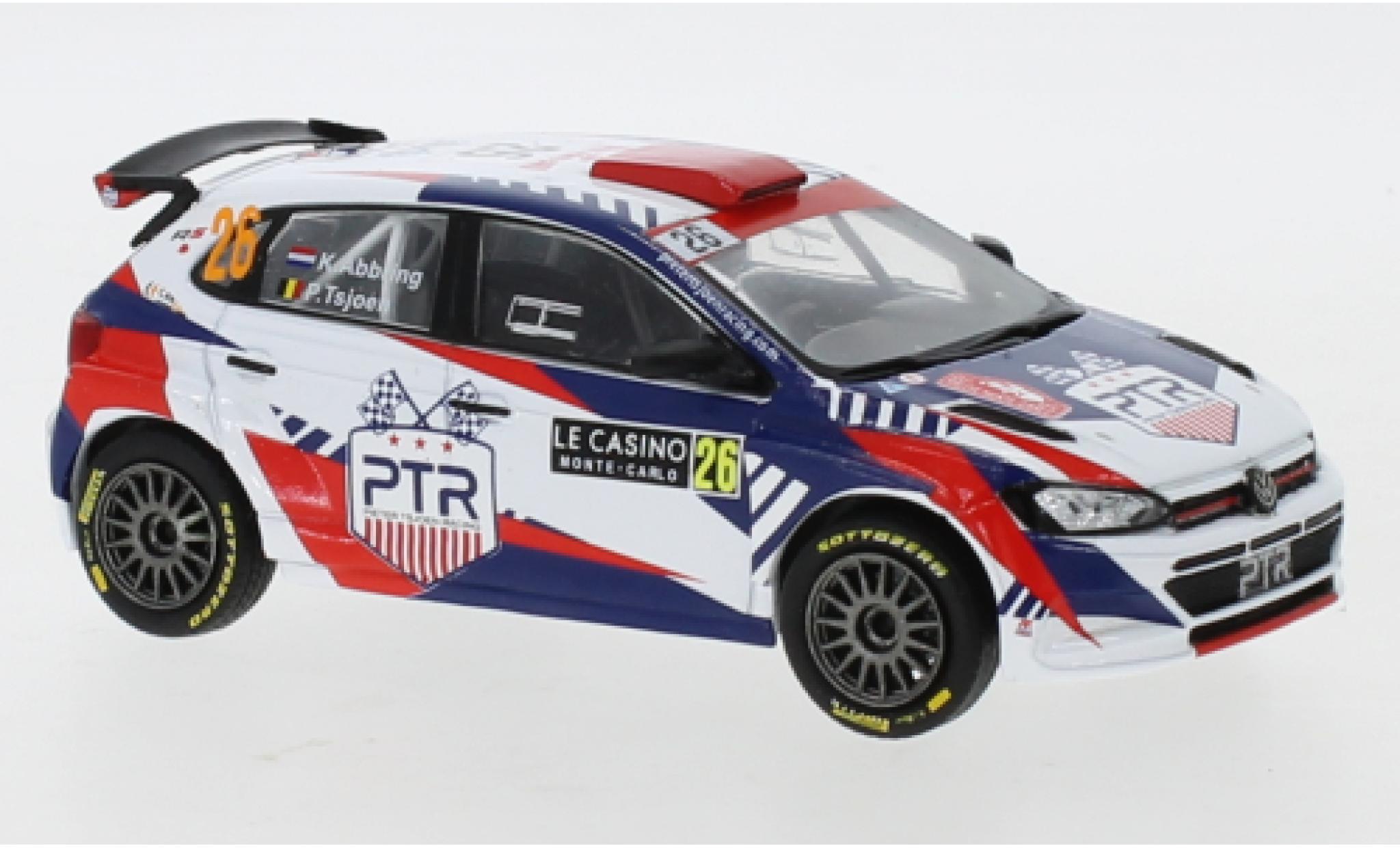 Volkswagen Polo 1/43 IXO GTI R5 No.26 Rally Monte Carlo 2021 K.Abbring/P.Tsjoen diecast model cars