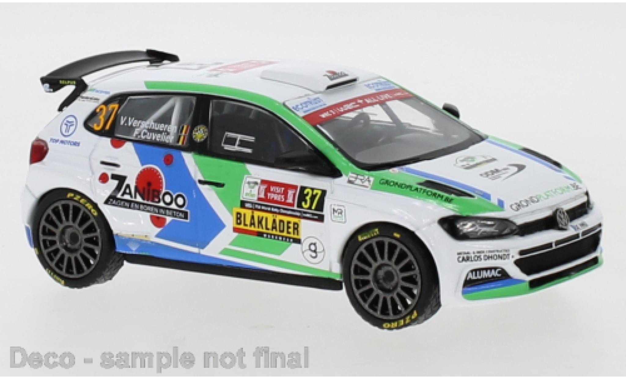 Volkswagen Polo 1/43 IXO GTI R5 No.37 Rally Ypres 2021 V.Verschueren/F.Cuvelier diecast model cars