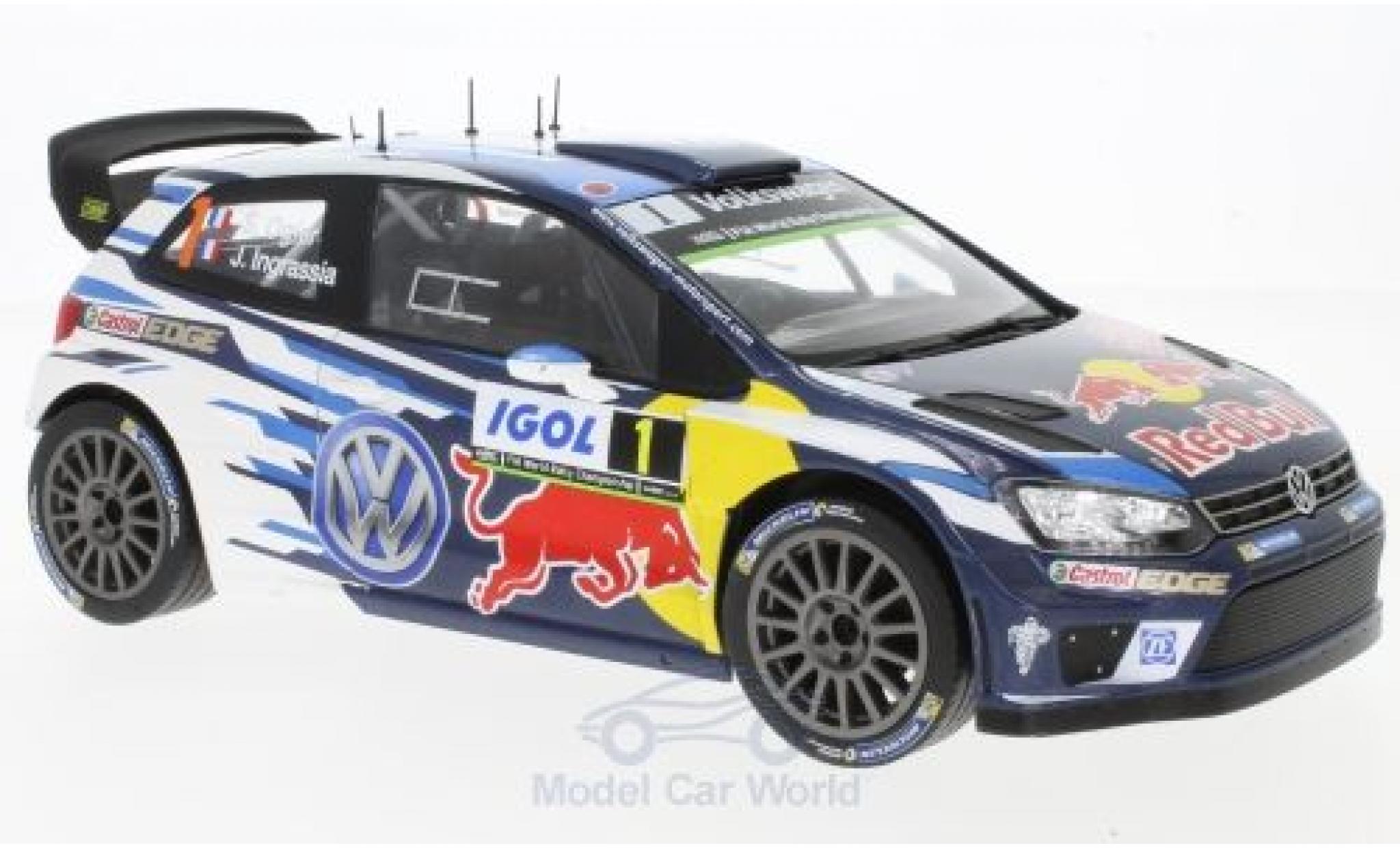 Volkswagen Polo 1/18 IXO R WRC No.1 Motorsport Red Bull Rally WM Tour de Corse 2016 S.Ogier/J.Ingrassia diecast model cars