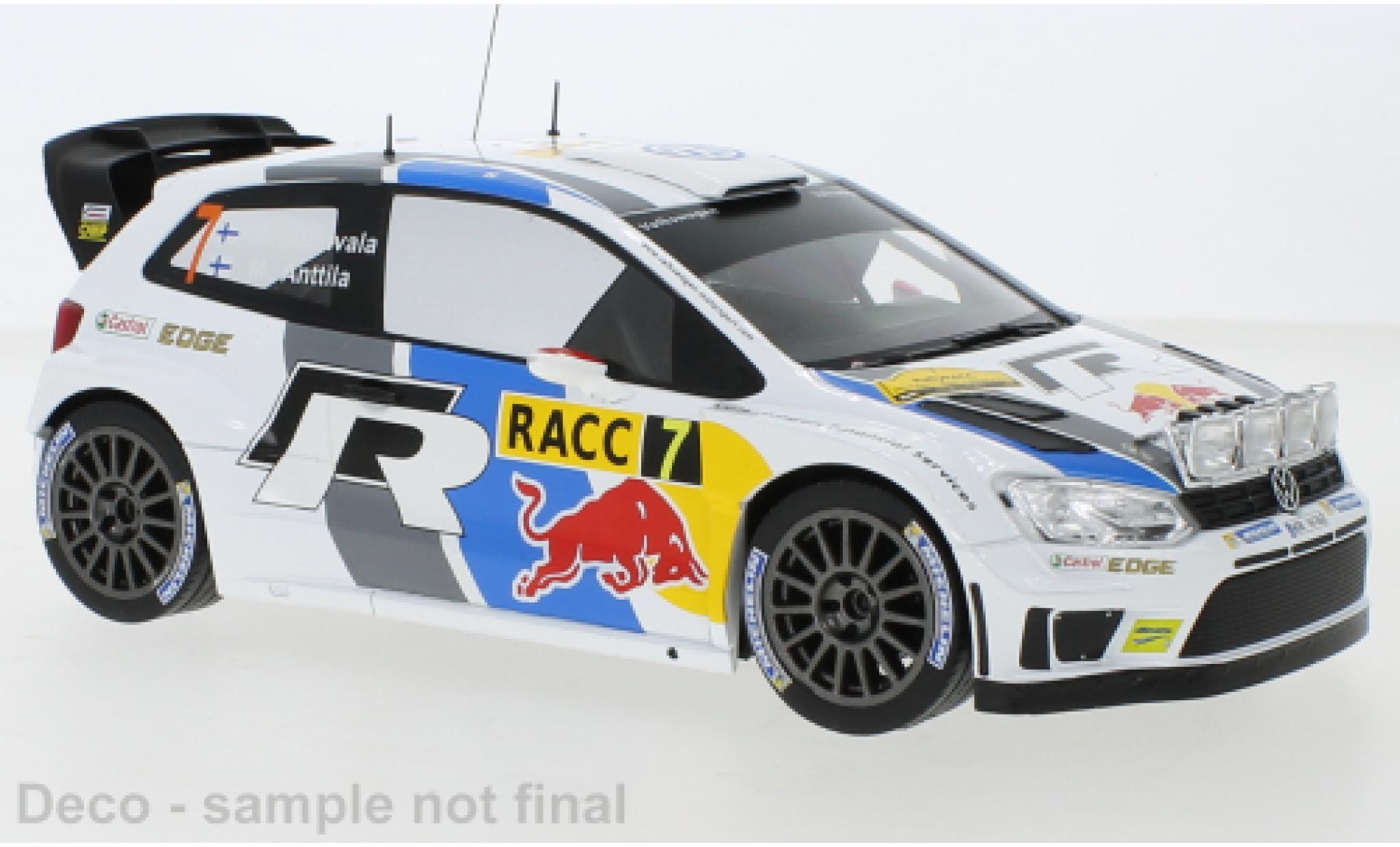 Volkswagen Polo 1/18 IXO R WRC No.7 Motorsport Rally Catalunya 2013 with night lights J-M.Latvala/M.Antilla diecast model cars