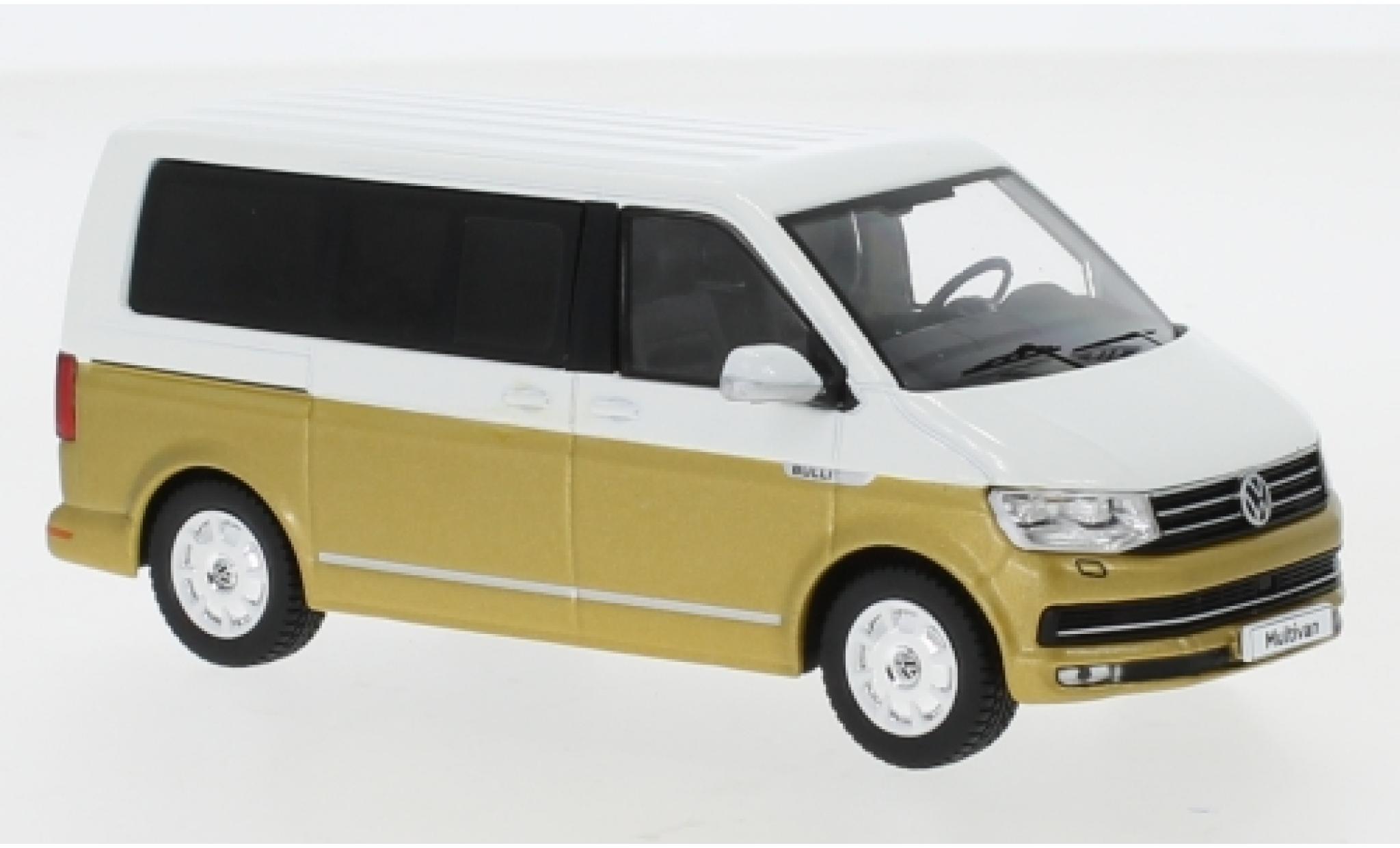 Volkswagen T6 1/43 IXO Multivan white/gold 2017 diecast model cars